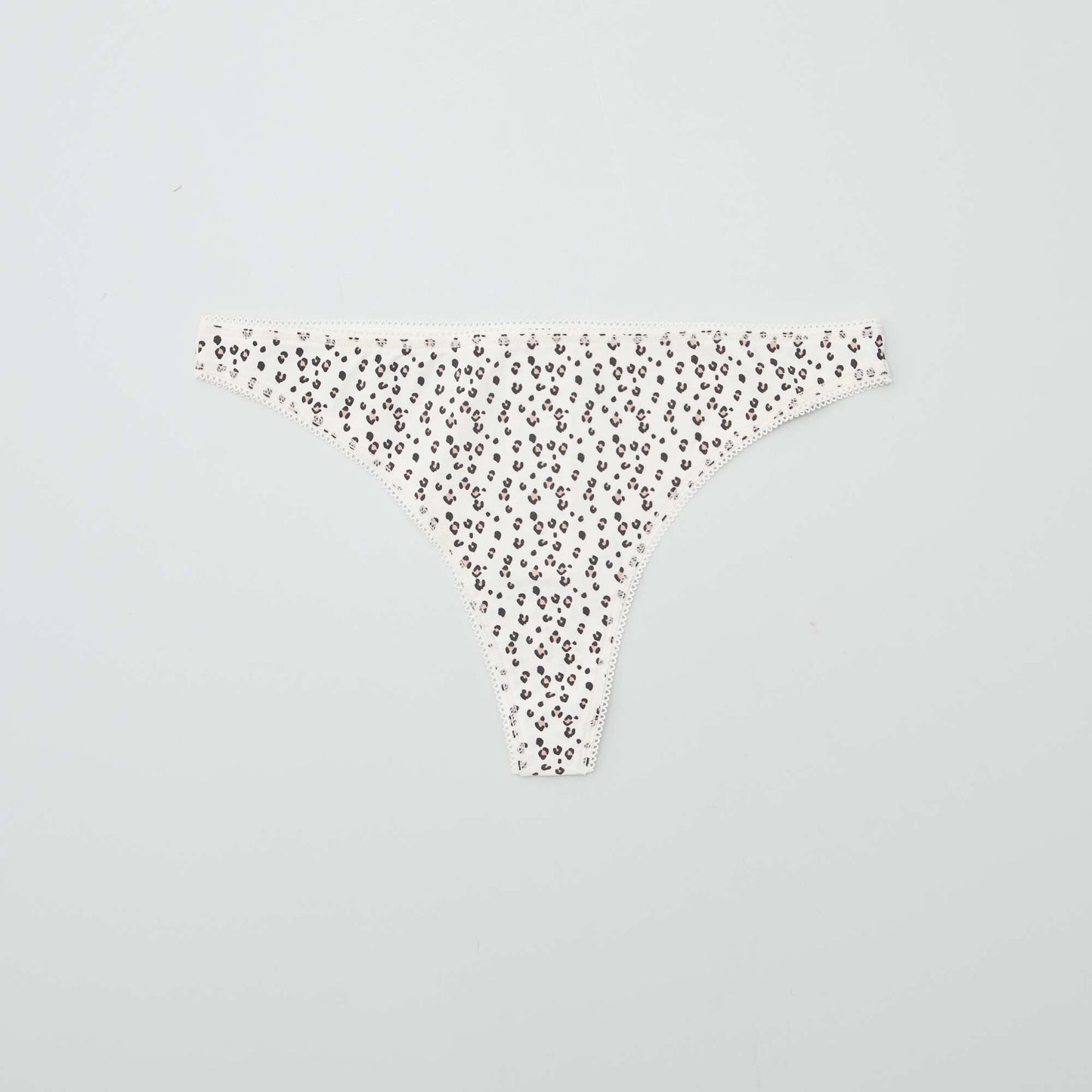 Pack of 3 cotton tanga briefs KHAKI