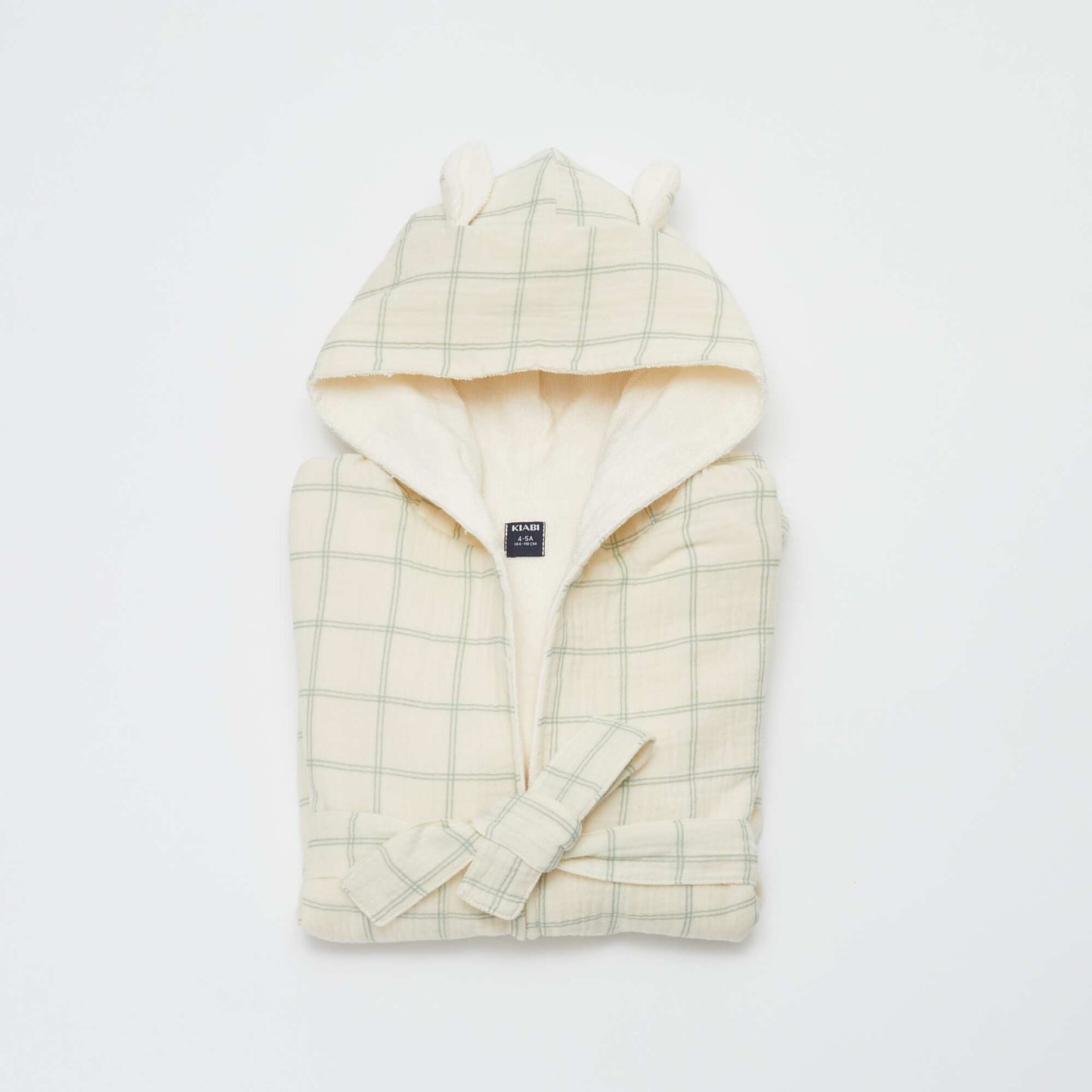 Towelling and cotton gauze dressing gown - Kiabi Home BEIGE