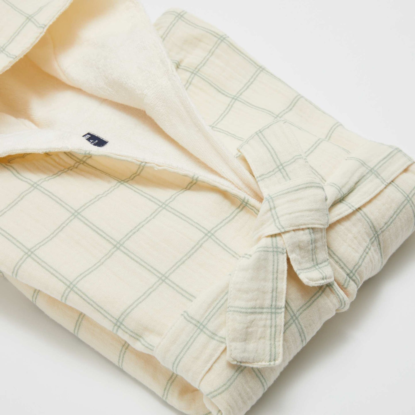 Towelling and cotton gauze dressing gown - Kiabi Home BEIGE