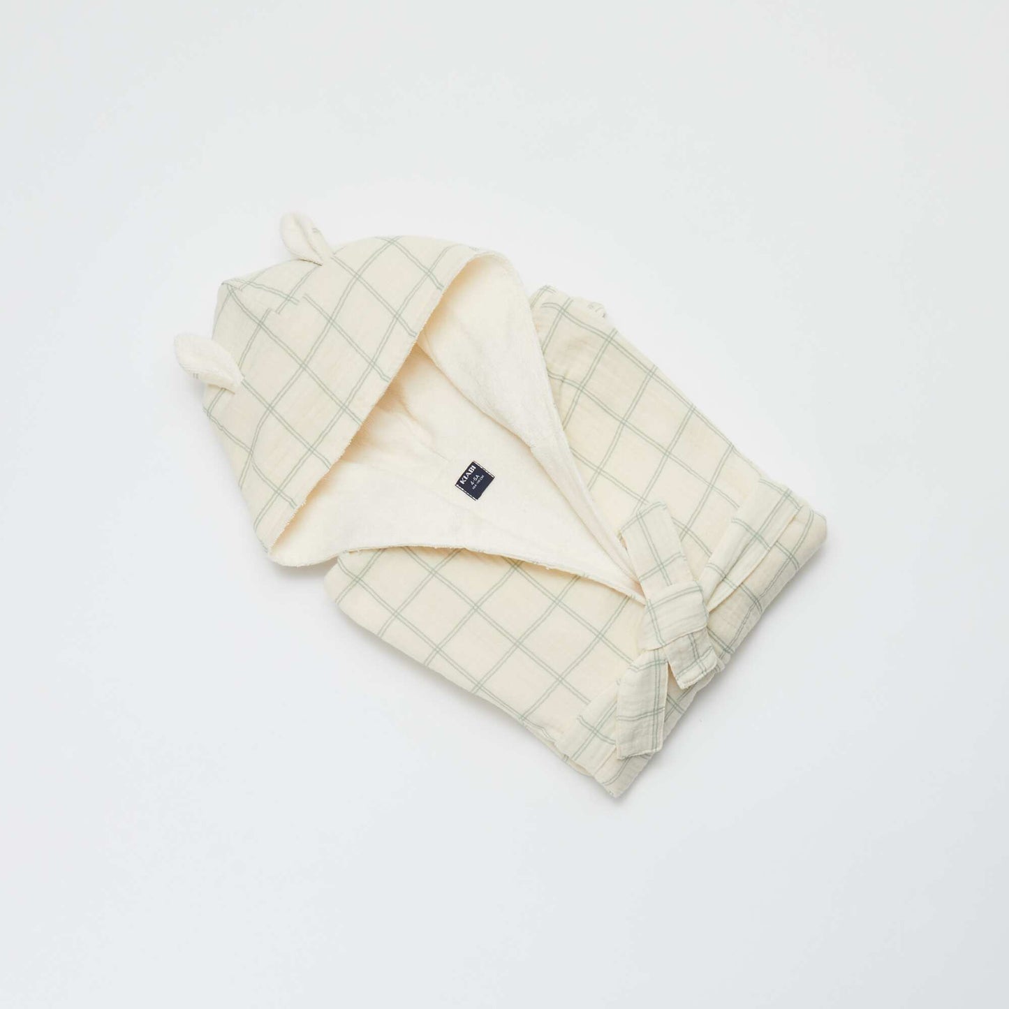 Towelling and cotton gauze dressing gown - Kiabi Home BEIGE