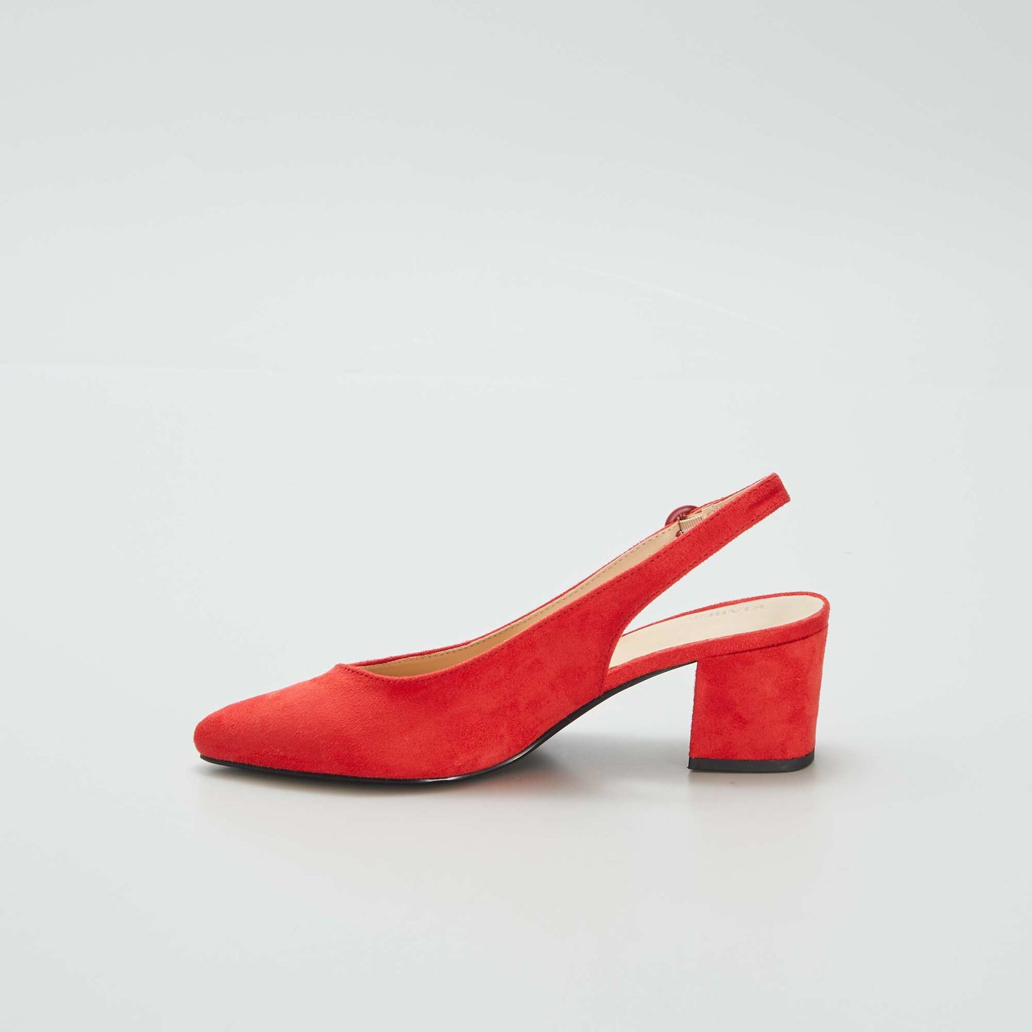 Open pointed toe heels RED