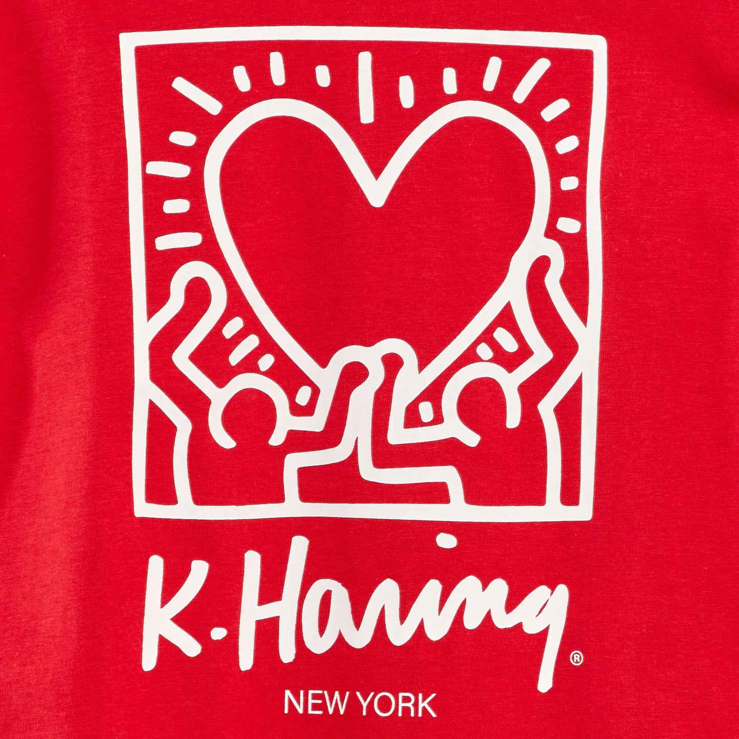 Keith Haring T-shirt - Valentine's Day RED
