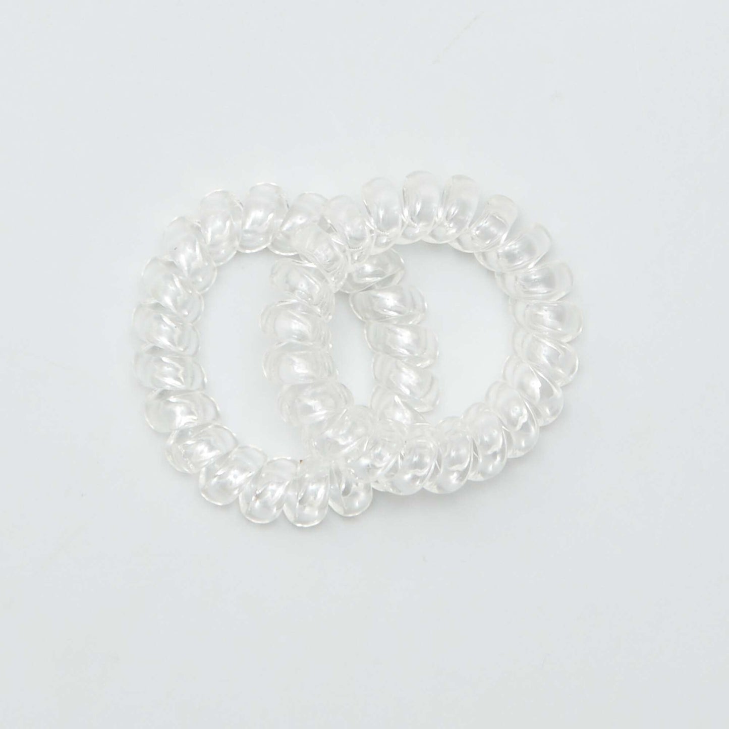 Pack of 6 coil hair ties BLACK