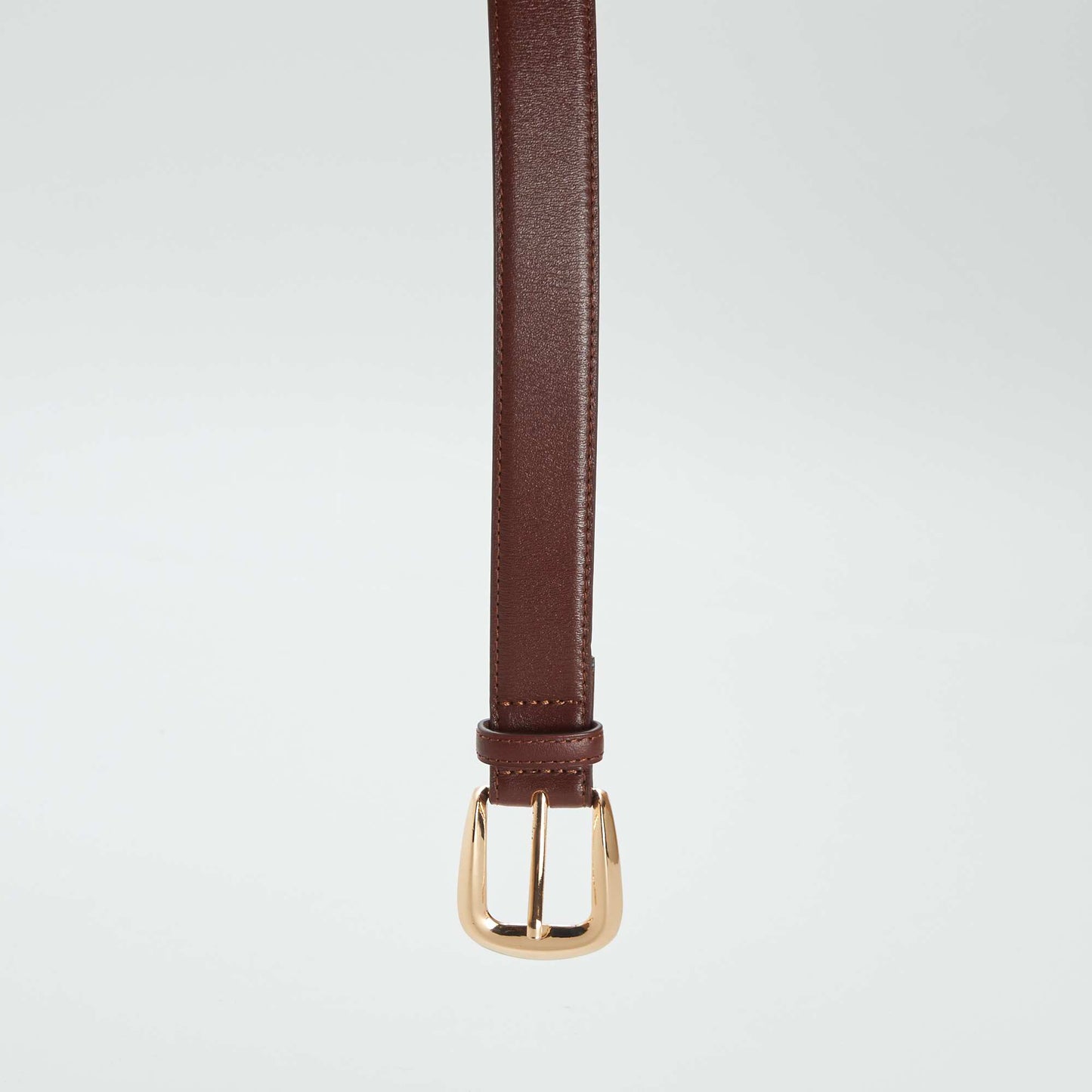 Basic leather belt BROWN