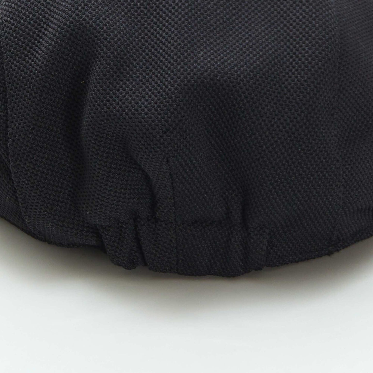 Piqué knit baker boy cap black