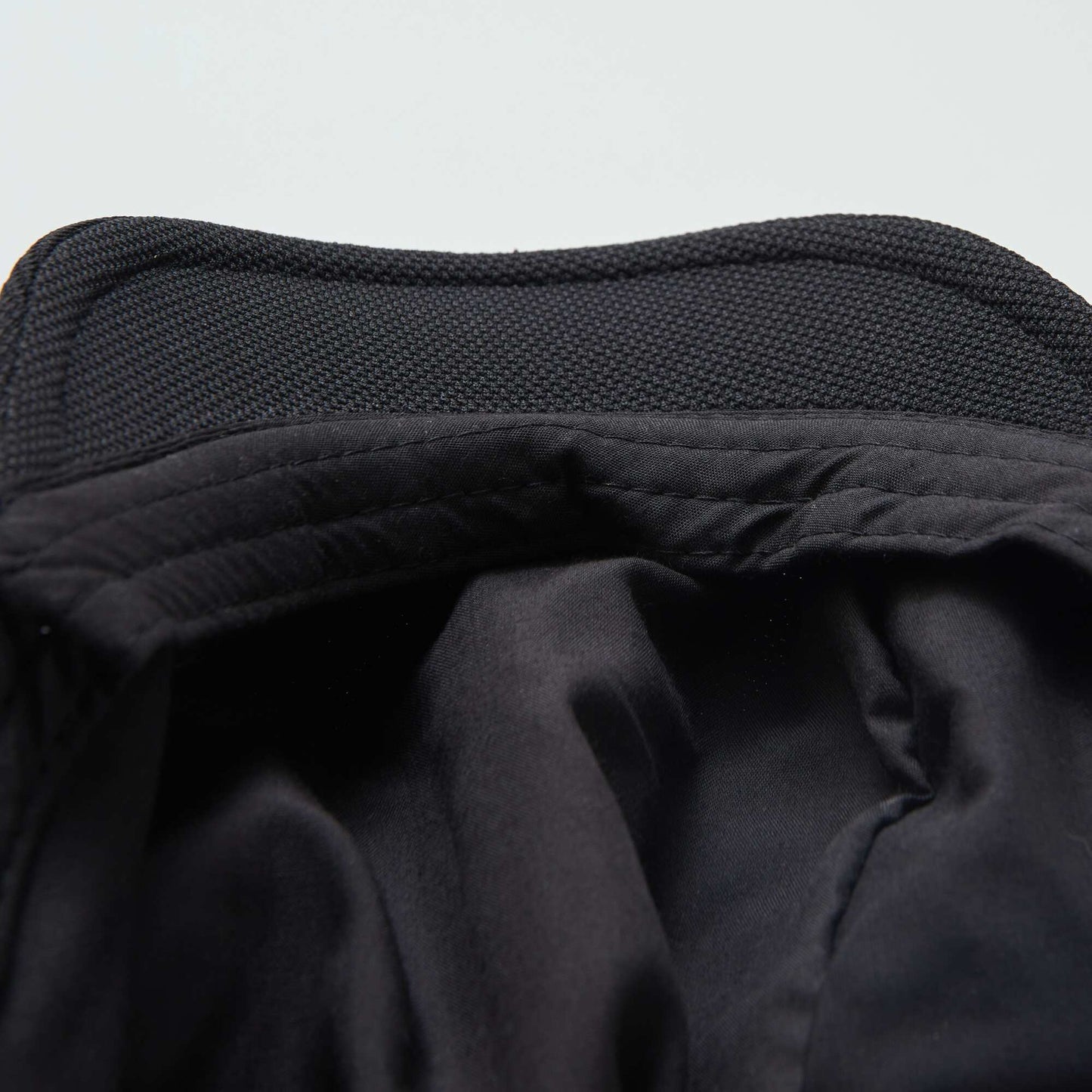 Piqué knit baker boy cap black