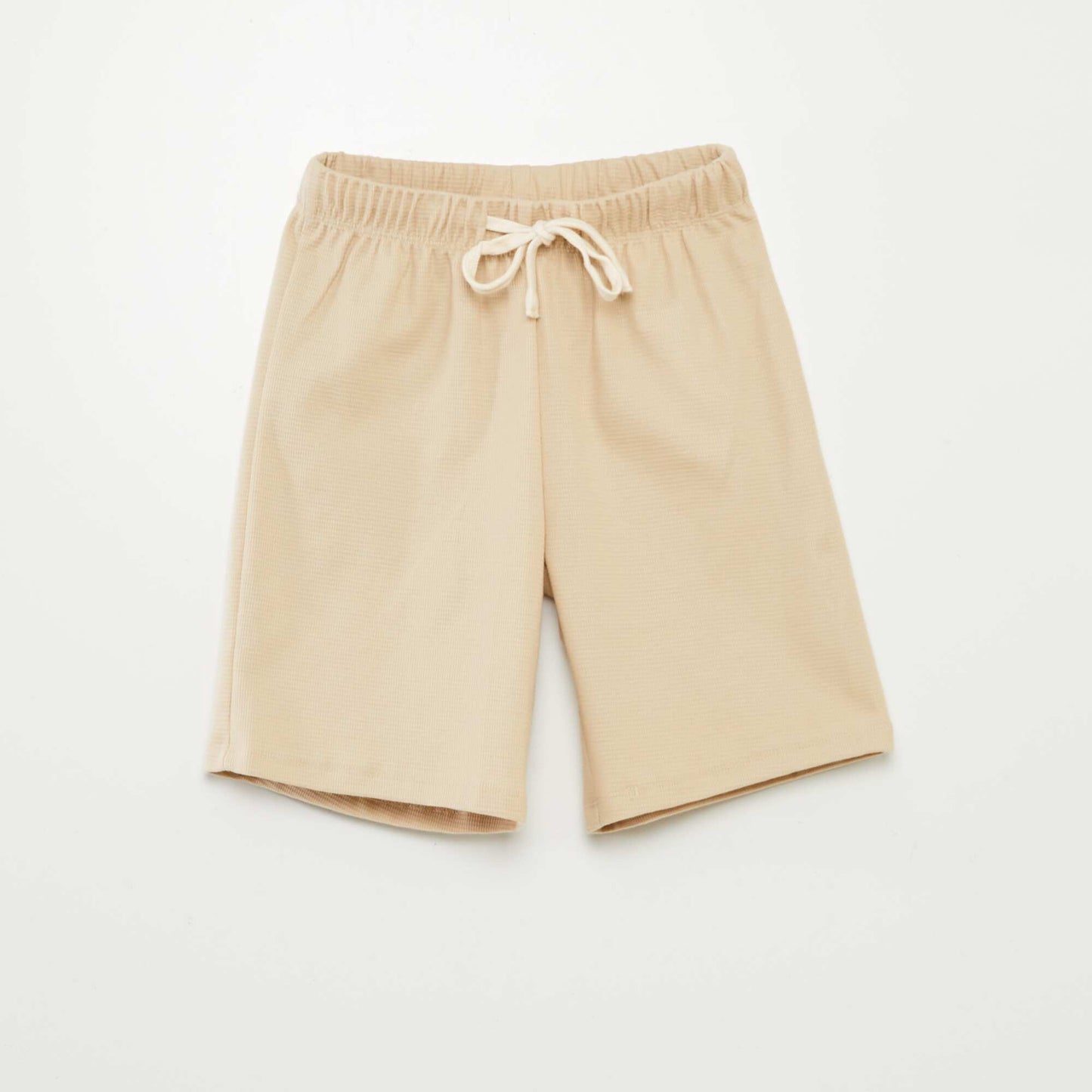 Waffle short pyjama set - 2-piece set BEIGE