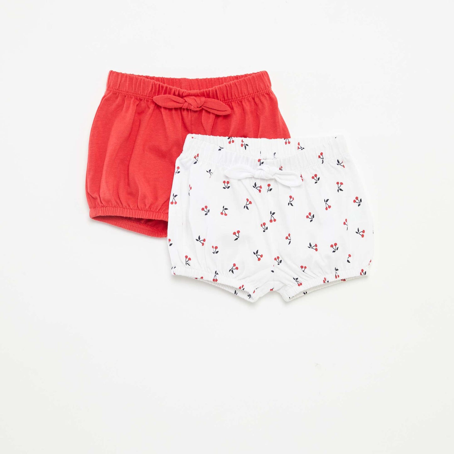 Pack of shorts with bows - 2-piece set RED