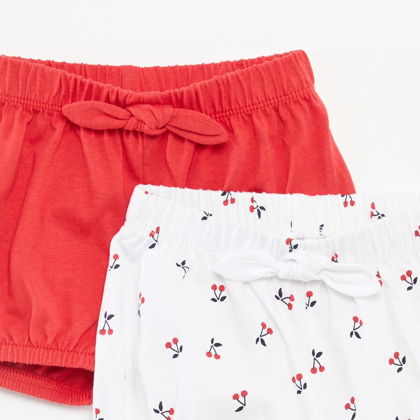 Pack of shorts with bows - 2-piece set RED
