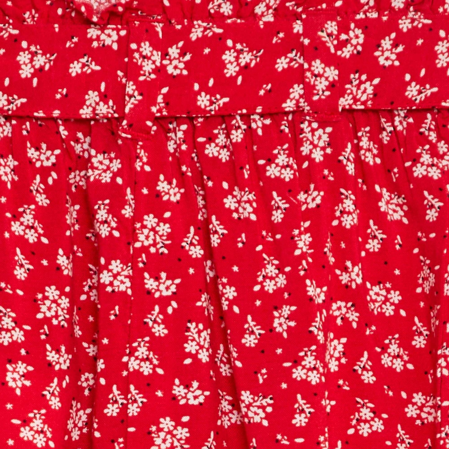 Flowing belted trousers RED
