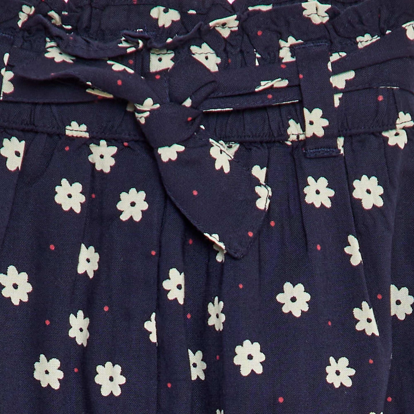 Flowing belted trousers BLUE