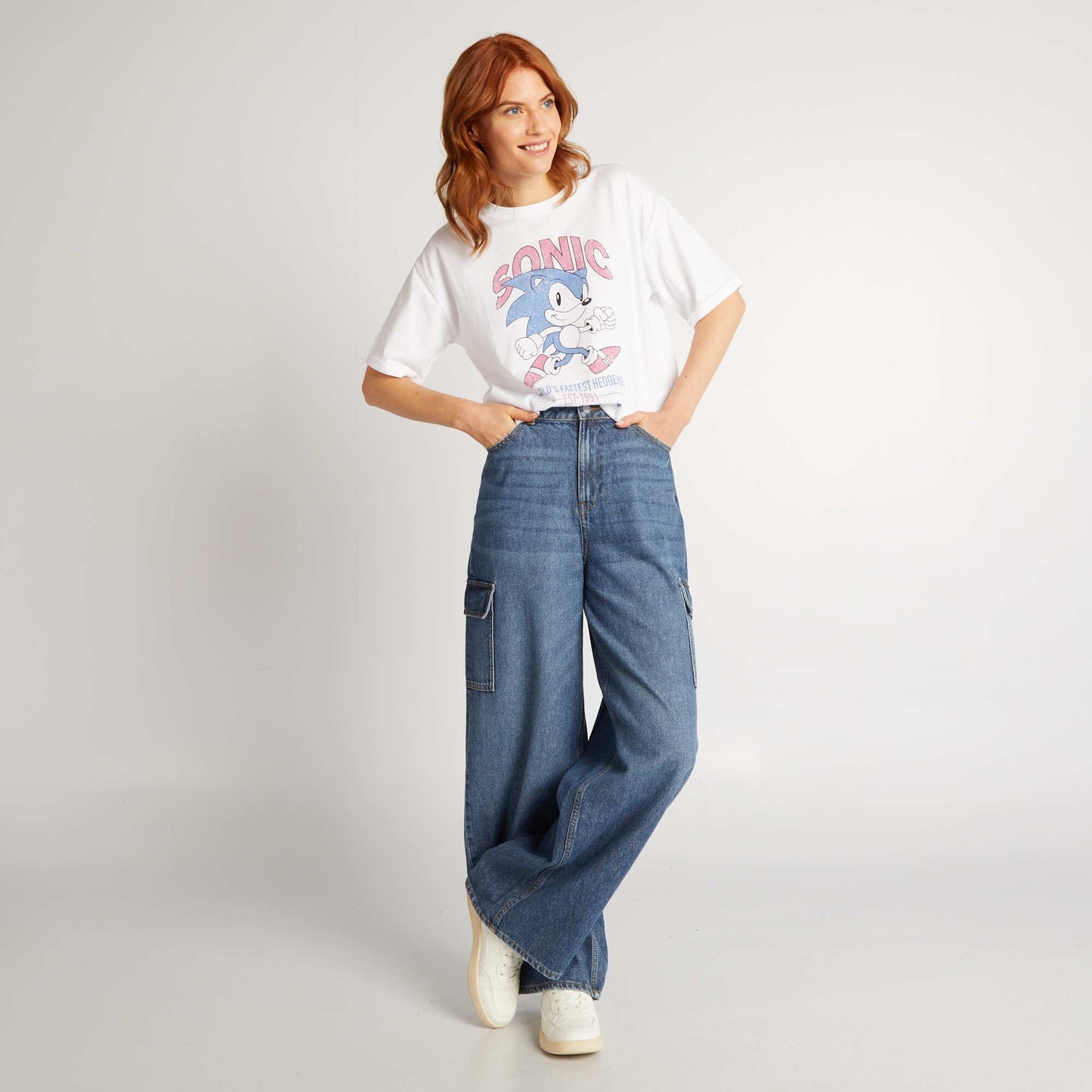 Oversized Sonic T-shirt WHITE