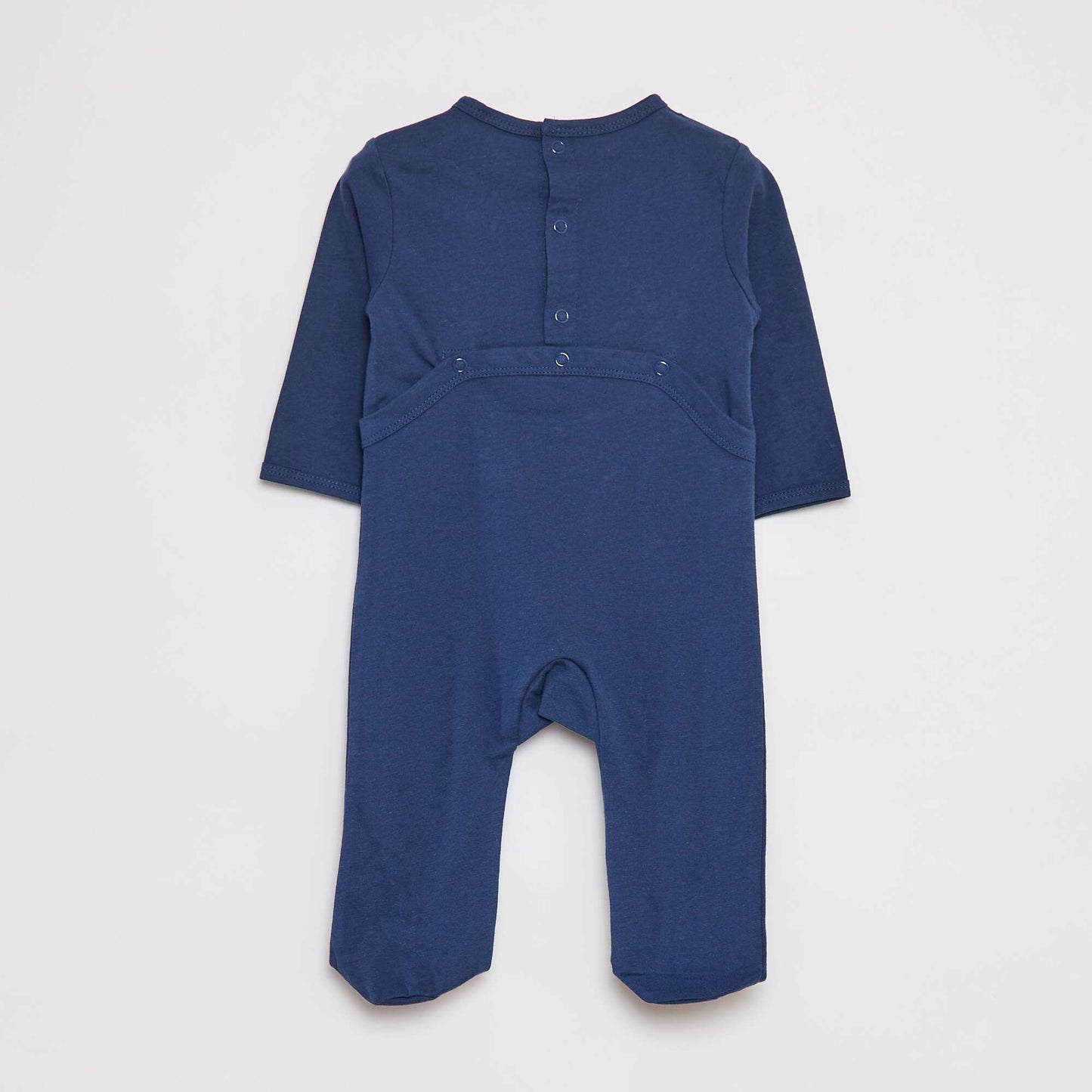 Lightweight sleepsuit with feet BLUE