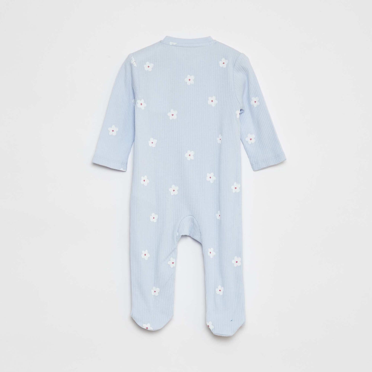 Lightweight ribbed sleepsuit BLUE