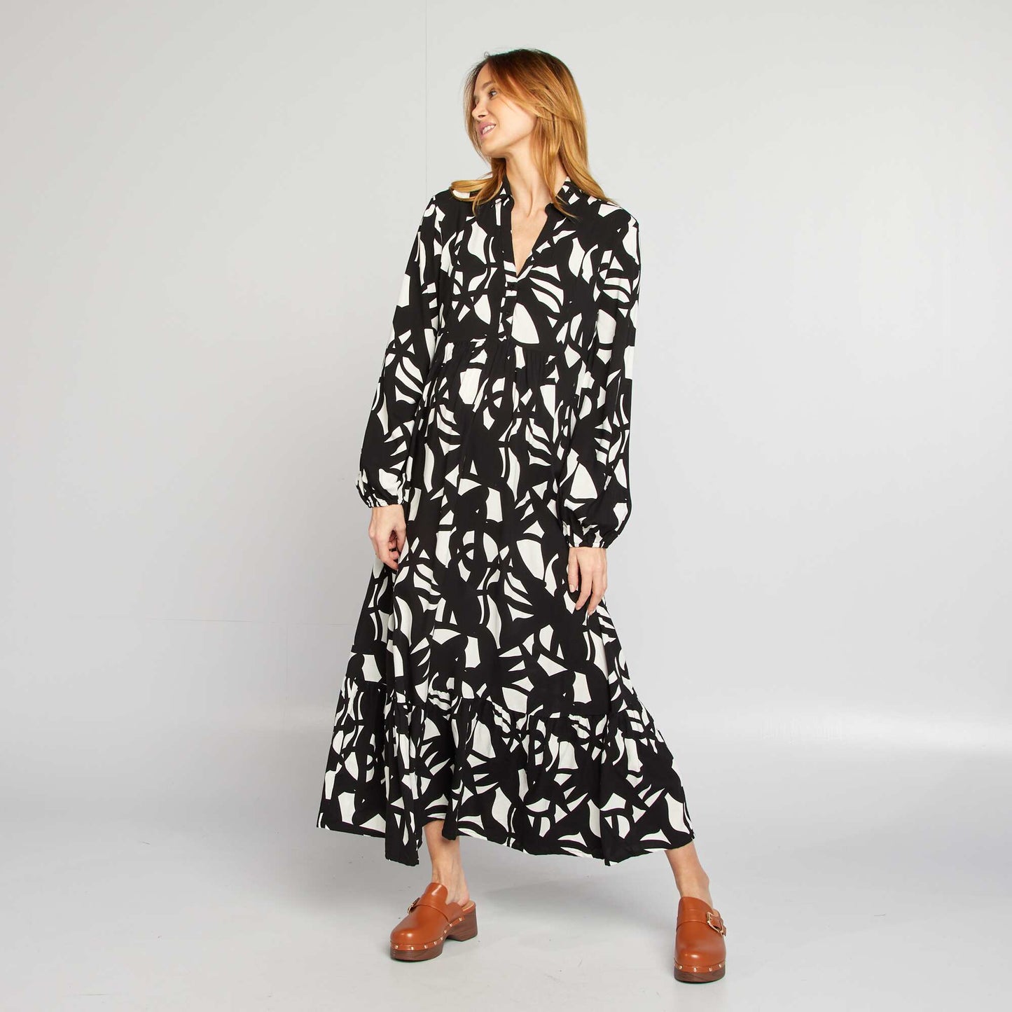 Maternity shirt dress WHITE