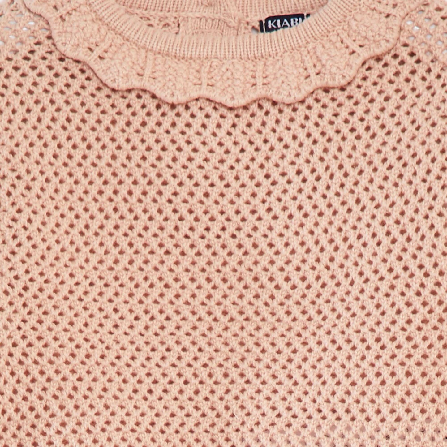 Long-sleeved cotton gauze sweater PINK