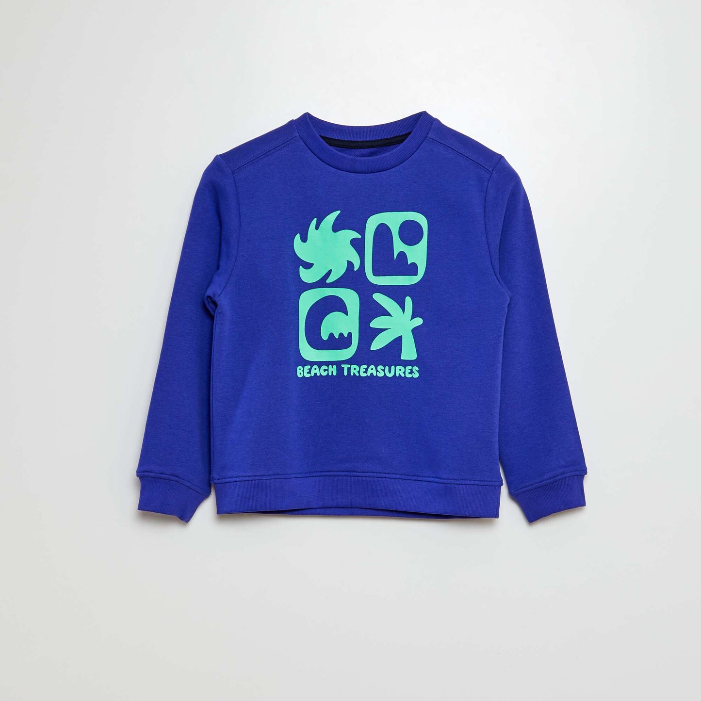 French terry sweatshirt BLUE