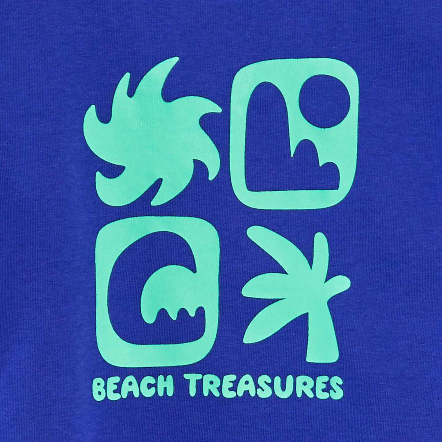 French terry sweatshirt BLUE