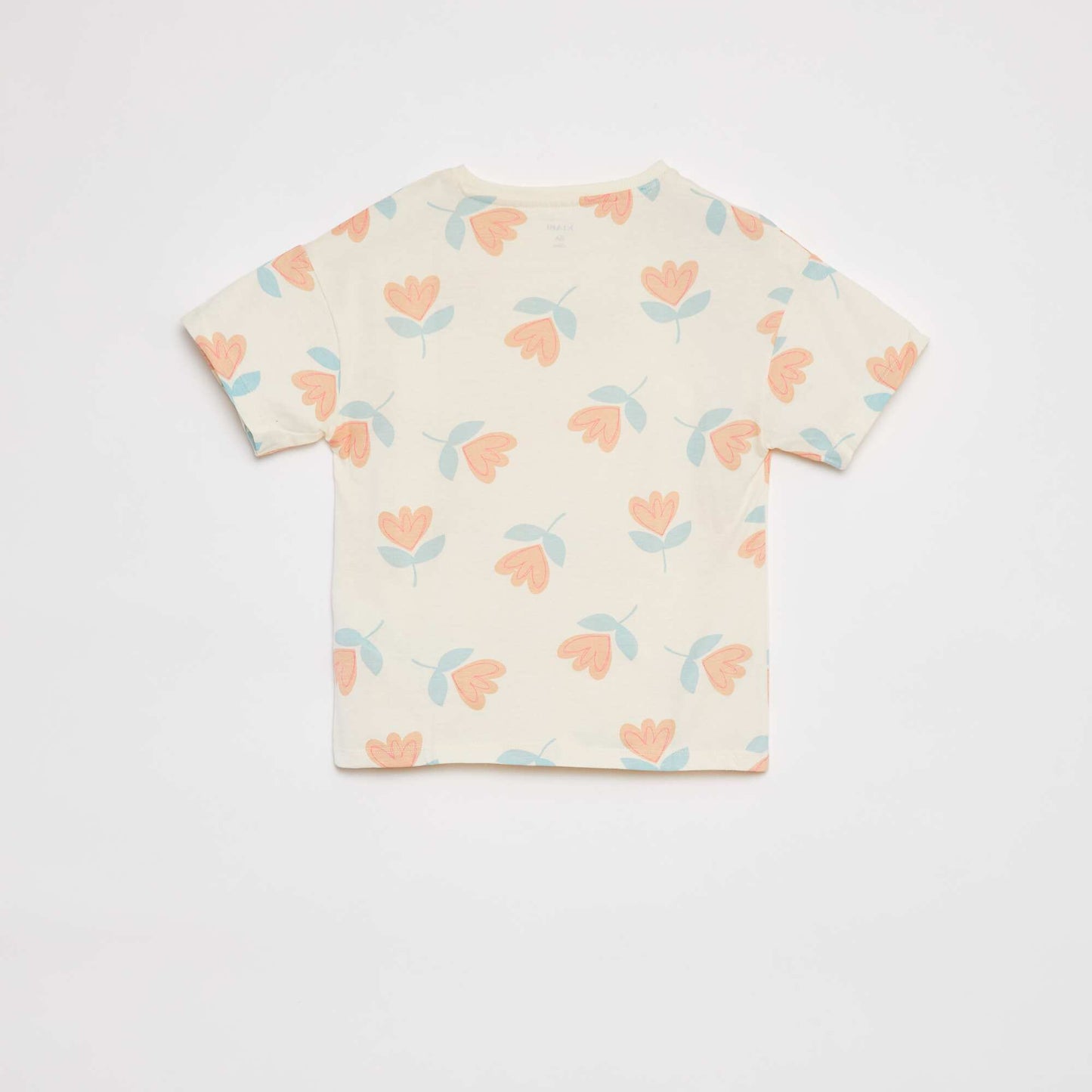 Short-sleeved printed T-shirt WHITE