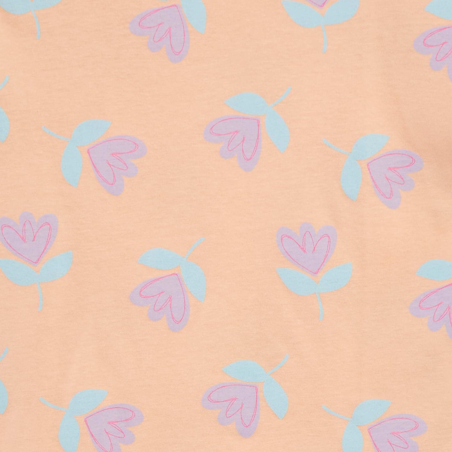Short-sleeved printed T-shirt ORANGE