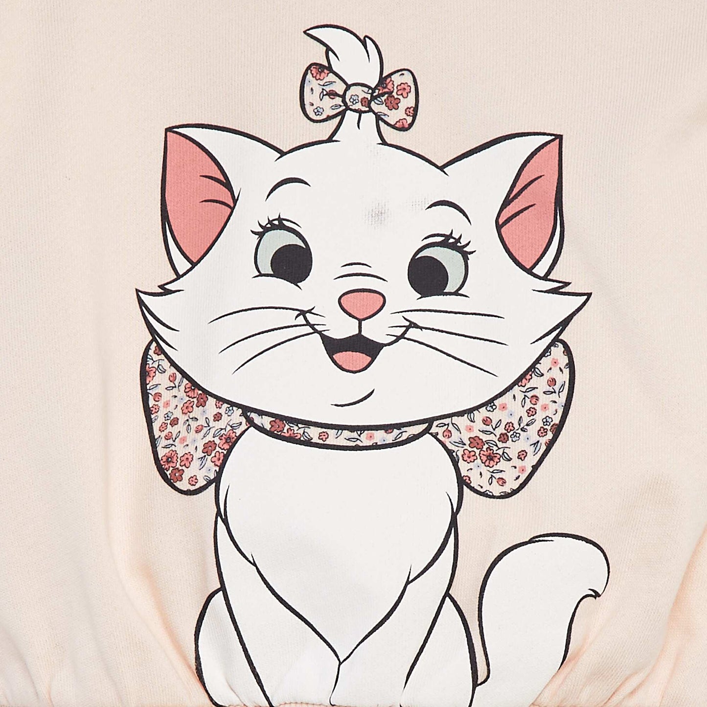 Disney Marie-ის მაისური ფრთებით მკლავებზე ვარდისფერი