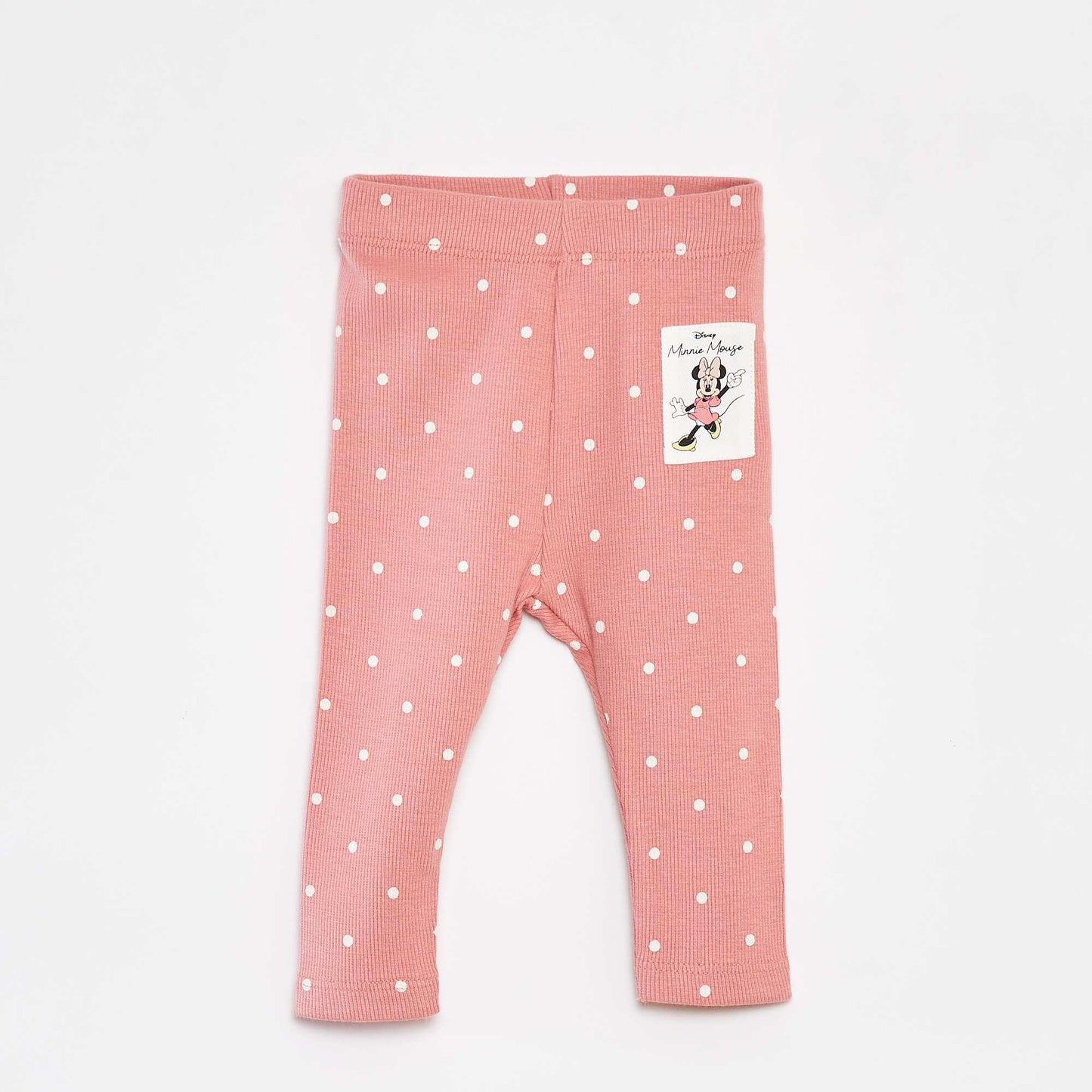 Minnie Mouse ribbed printed leggings PINK
