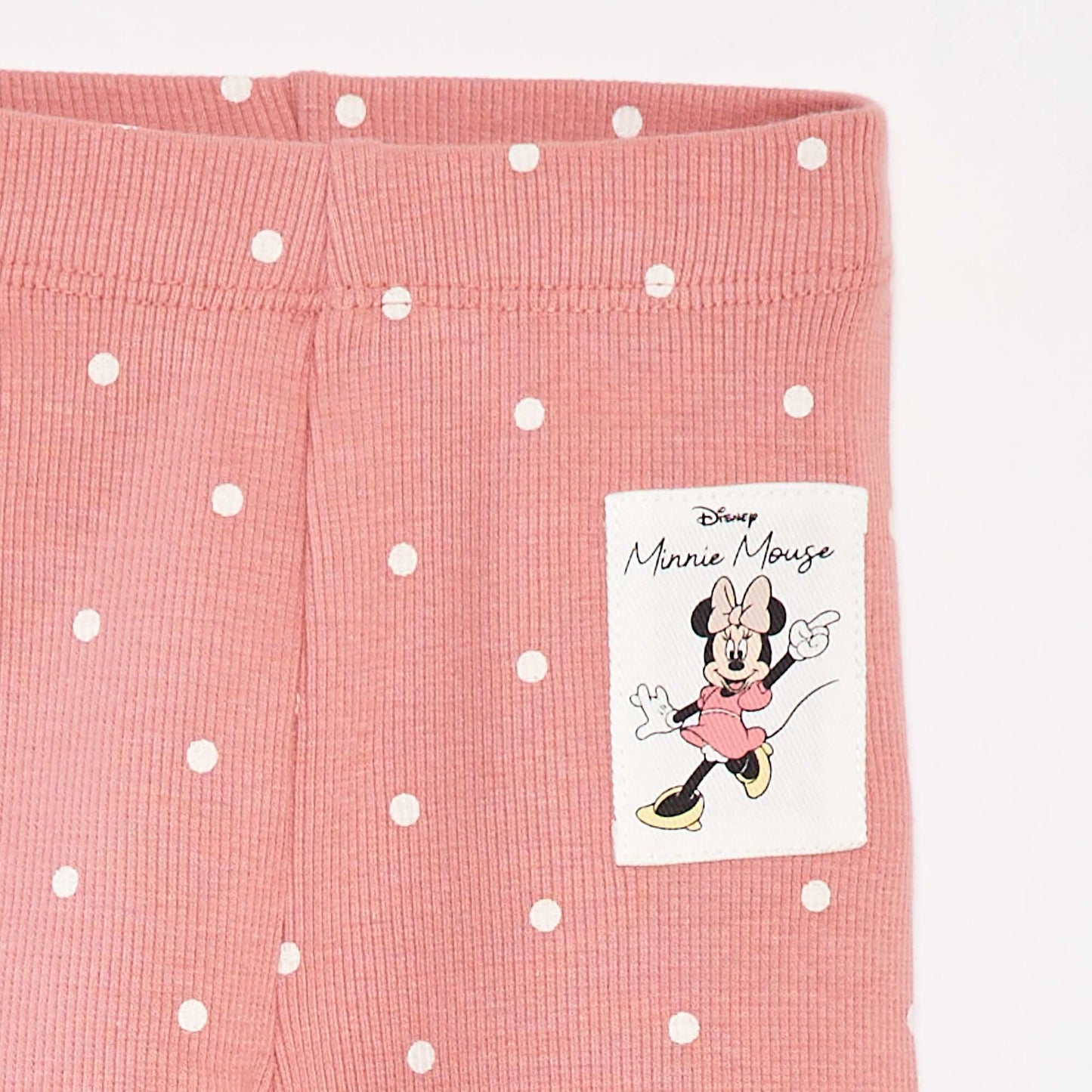 Minnie Mouse ribbed printed leggings PINK