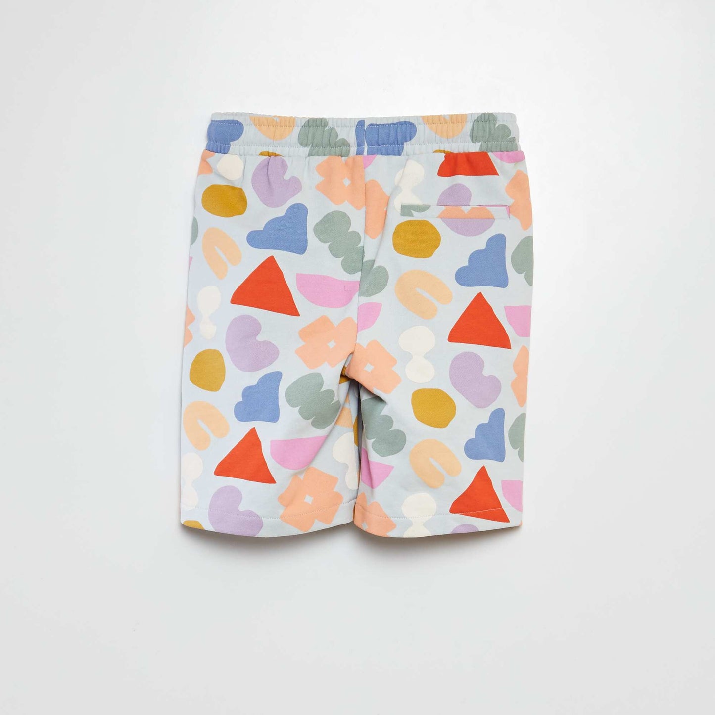 Lightweight printed sweatshirt fabric shorts - Graphik Edition WHITE