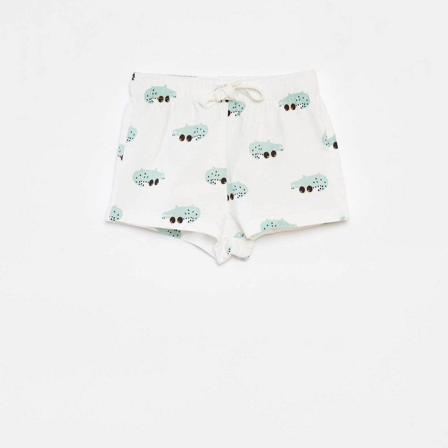 Pack of 2 pairs of jersey shorts - Two-piece WHITE