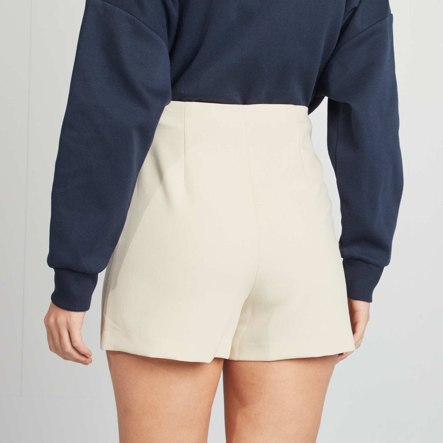 High-waisted skort GREY