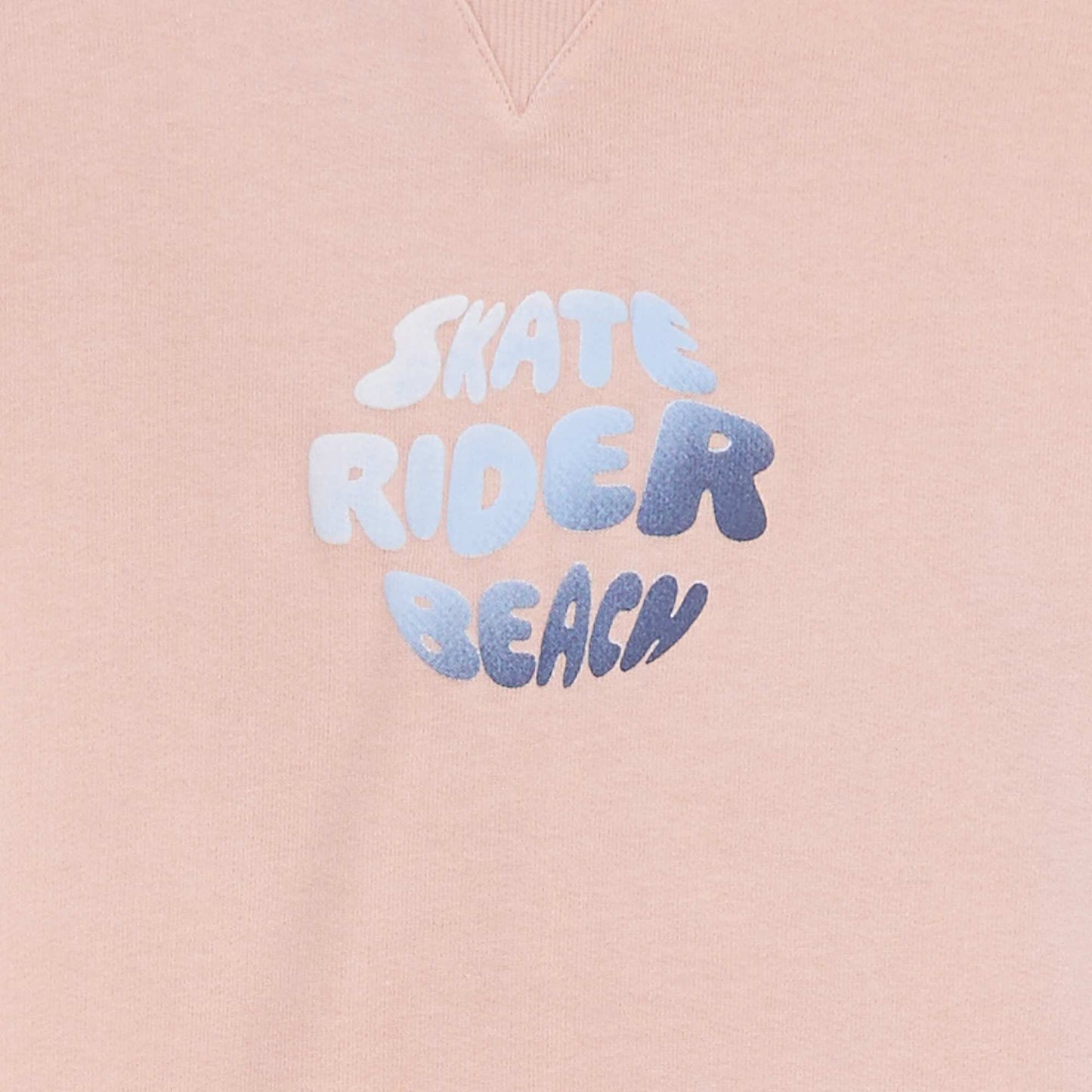Loose-fit French terry hoodie PINK