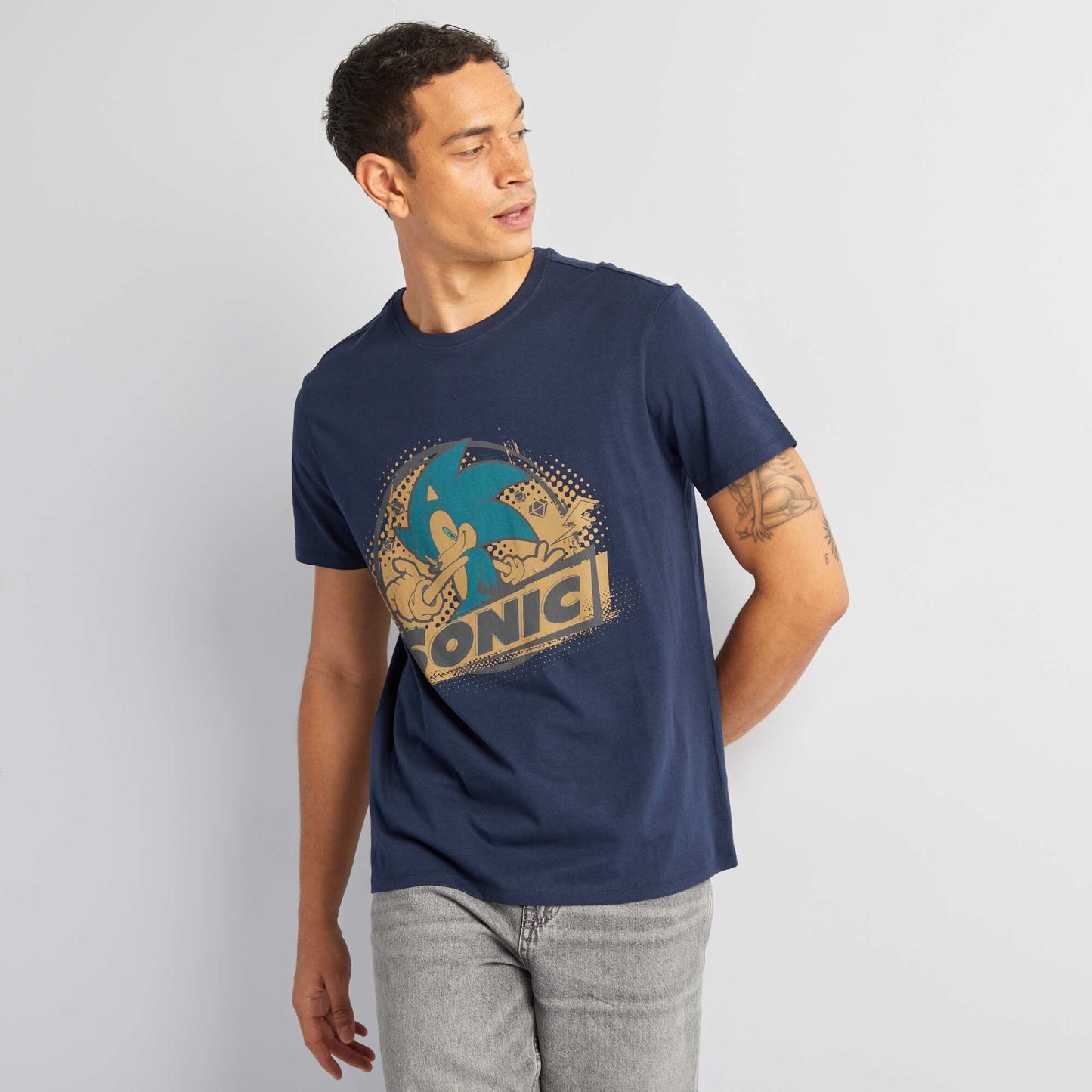 Short-sleeved 'SEGA' 'Sonic' T-shirt BLUE