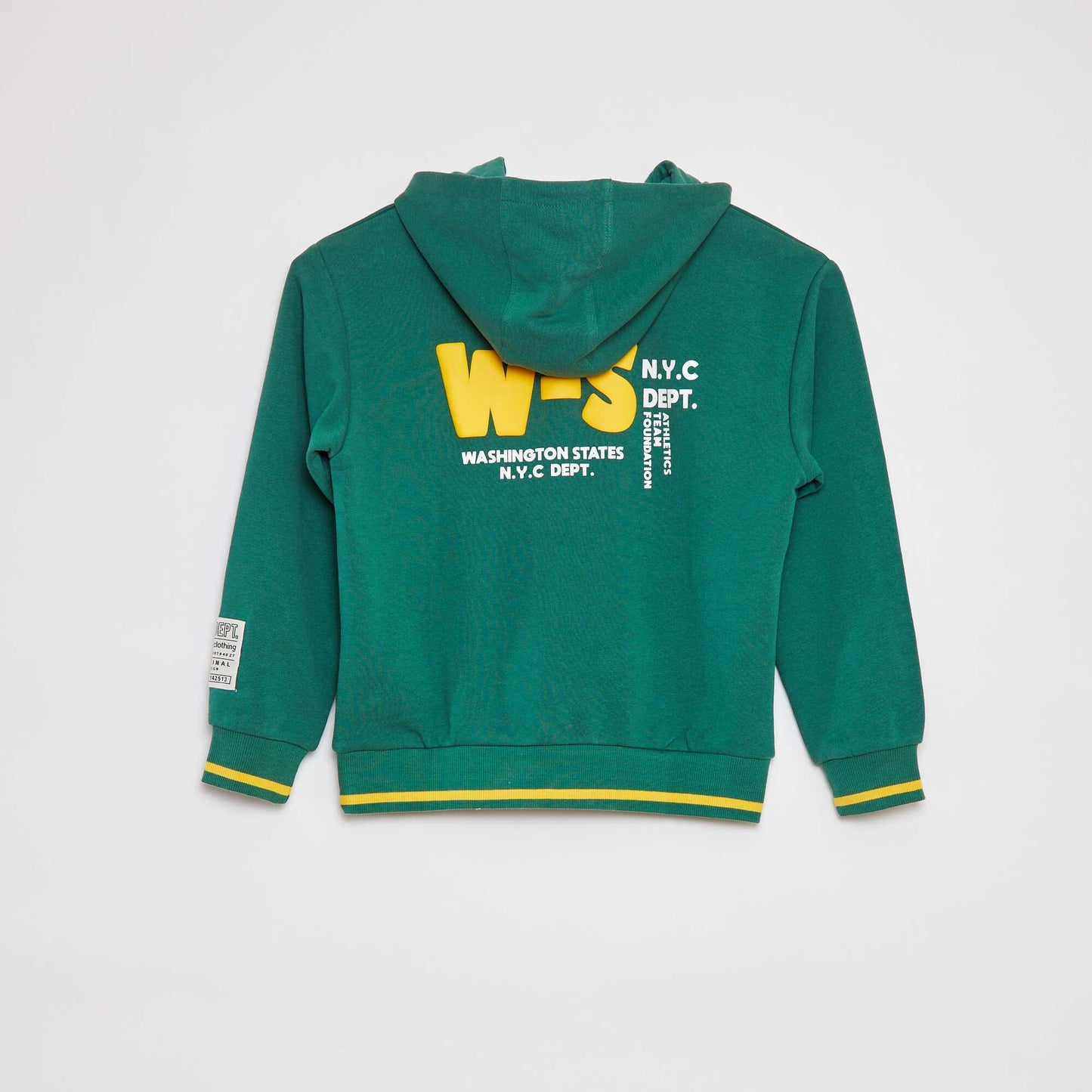 Patterned hoodie GREEN