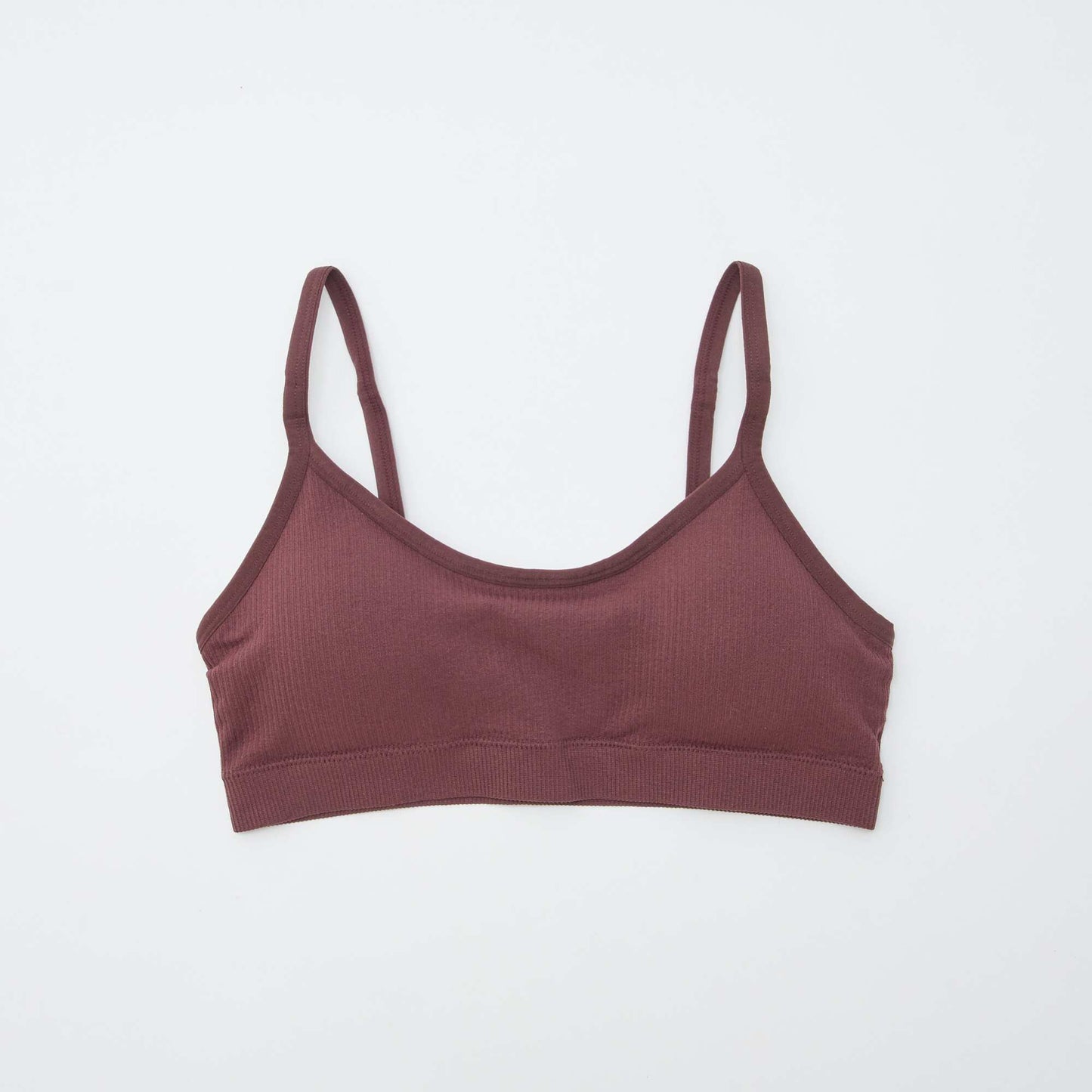 2 ცალიანი შეფუთვა ვერტიკალურ ღარიანი bralettes PINK