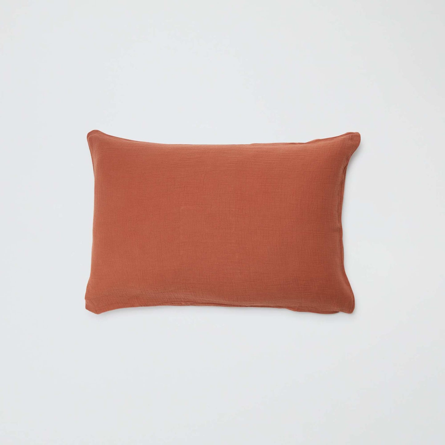 Cotton gauze pillowcase 50 X 70 cm or 63 x 63 cm - Kiabi Home BROWN