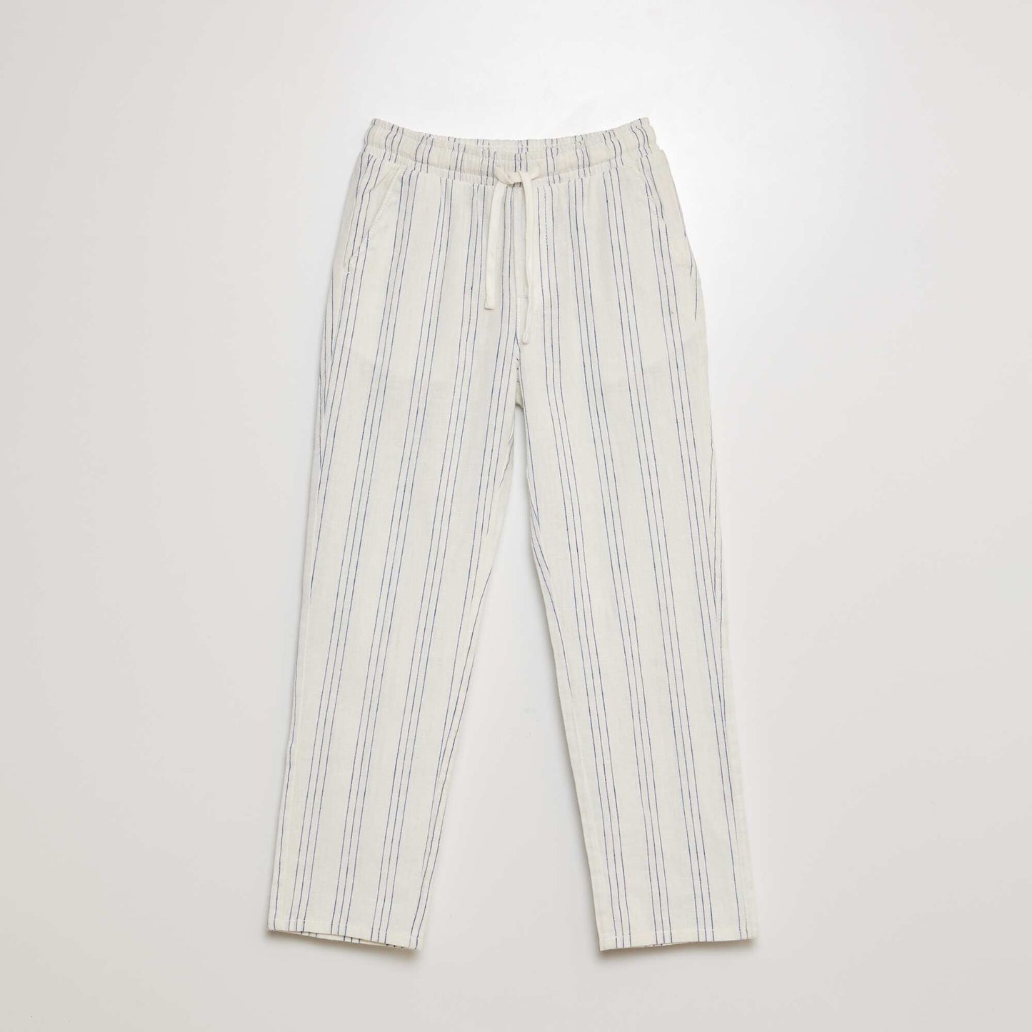Regular linen trousers GREEN