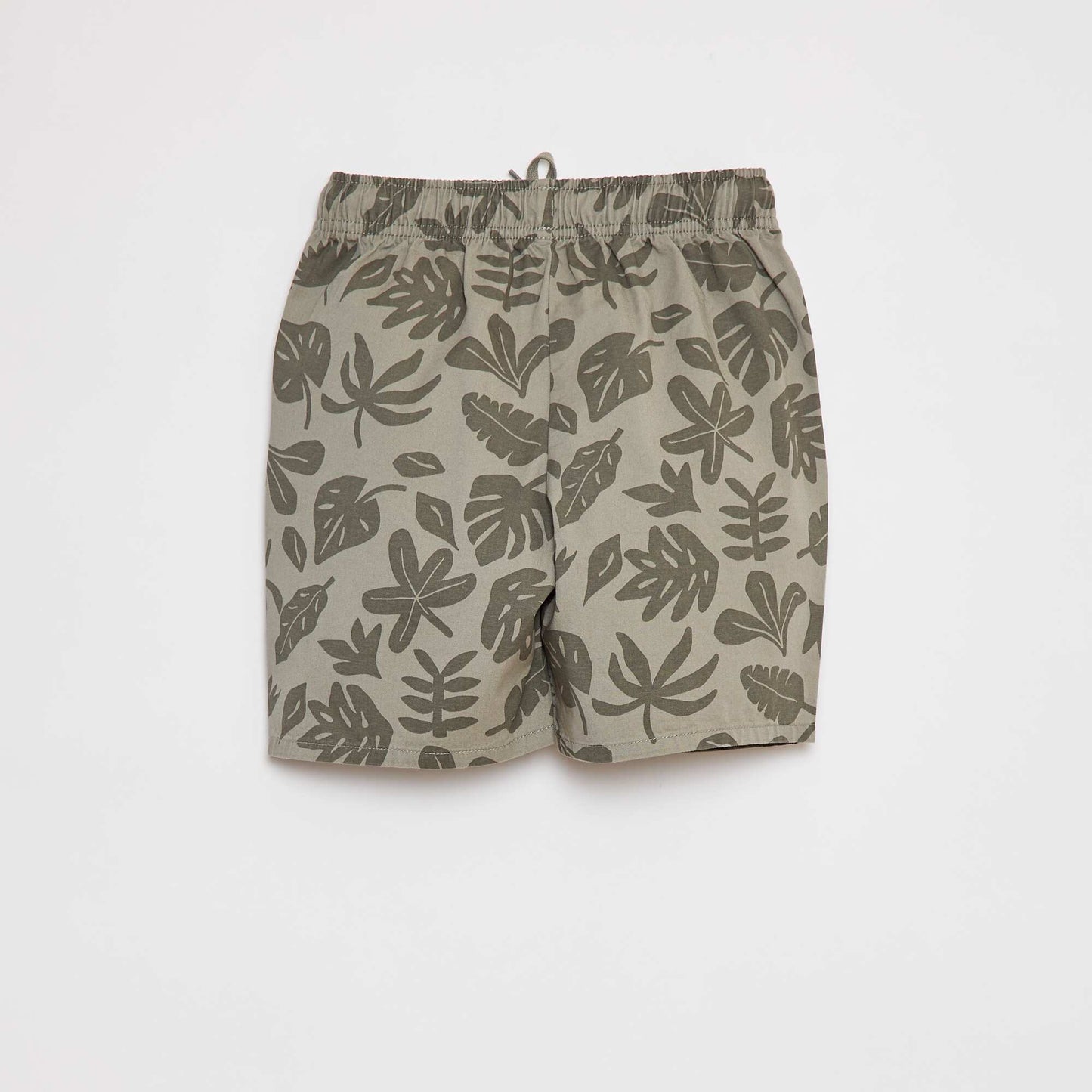 Bermuda shorts with elasticated waist KHAKI