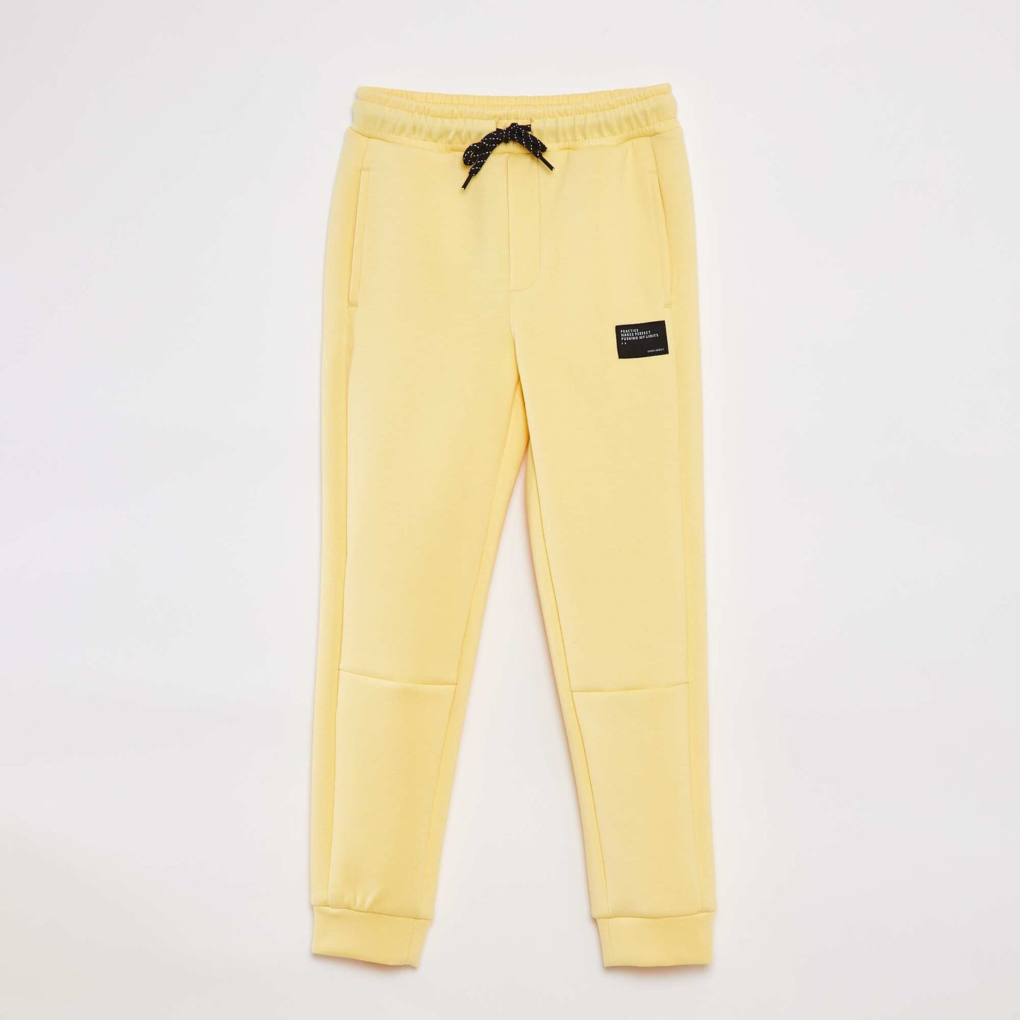 Joggers with adjustable elasticated waist YELLOW