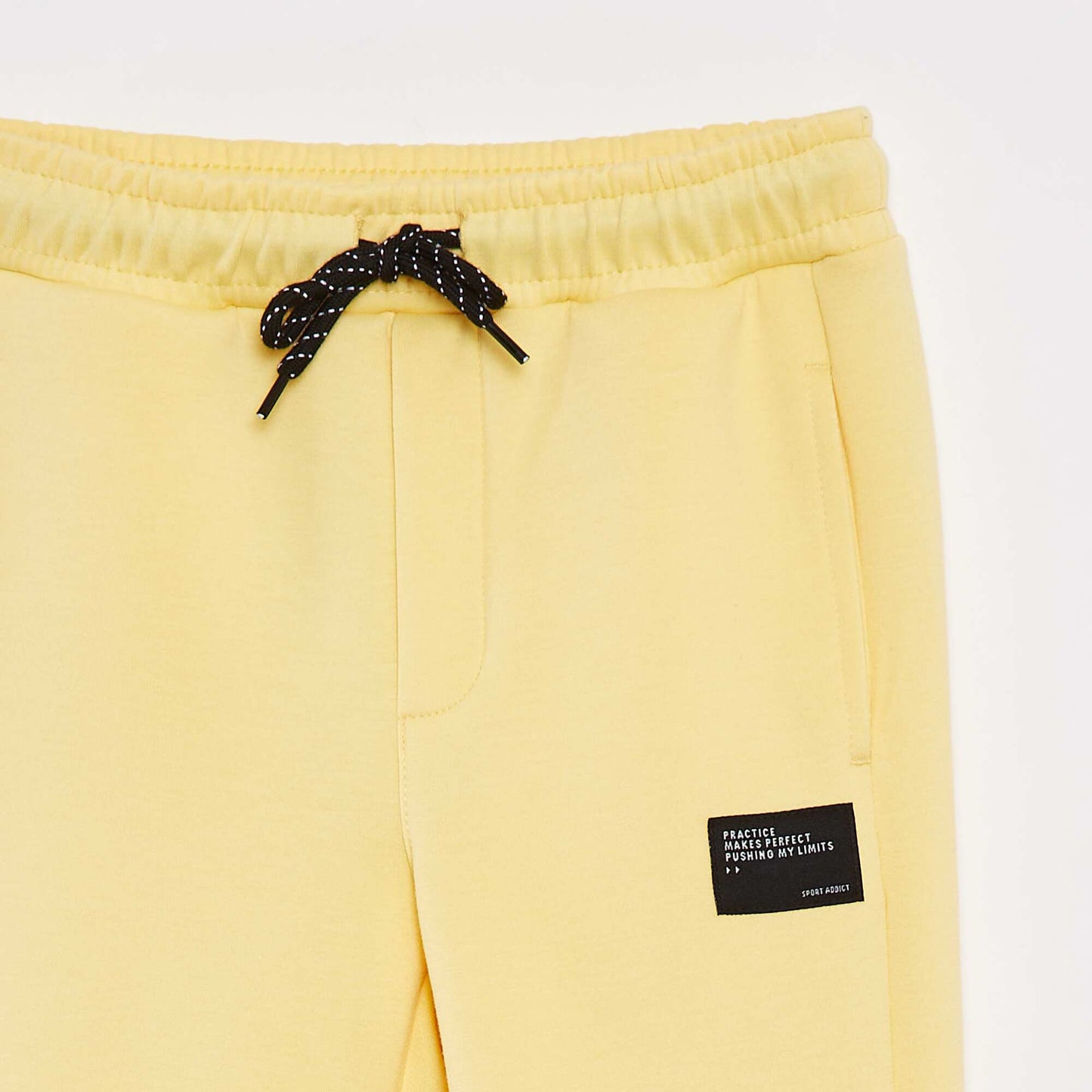 Joggers with adjustable elasticated waist YELLOW
