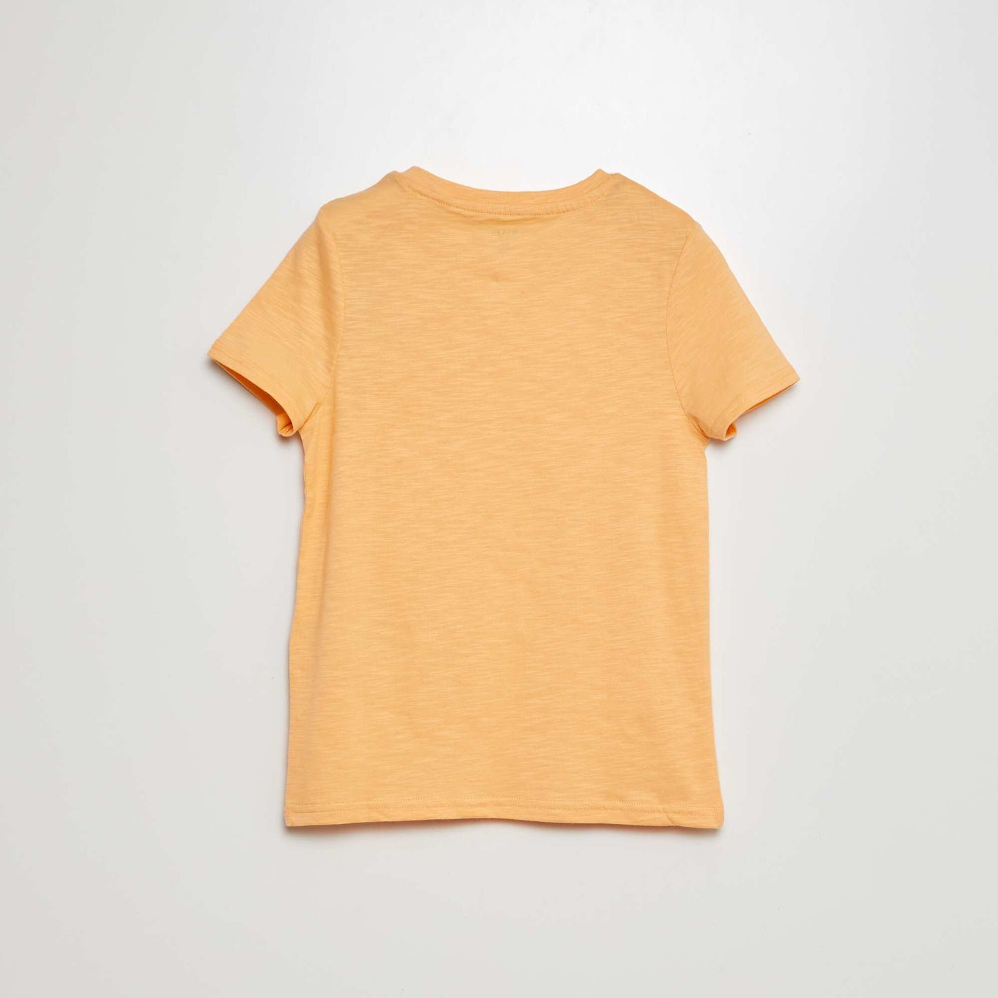 Short-sleeved T-shirt with grandad collar ORANGE