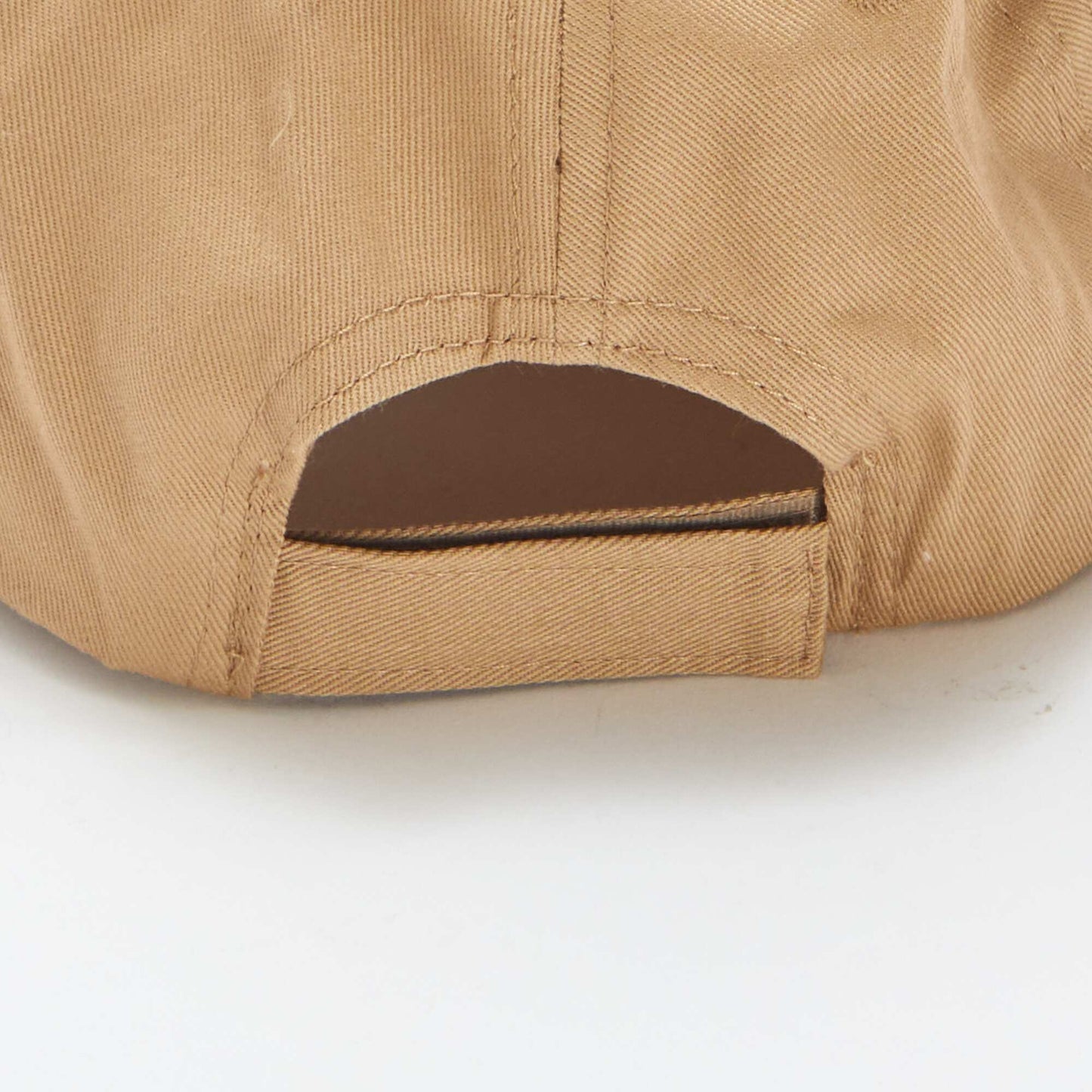 Plain cotton cap BROWN