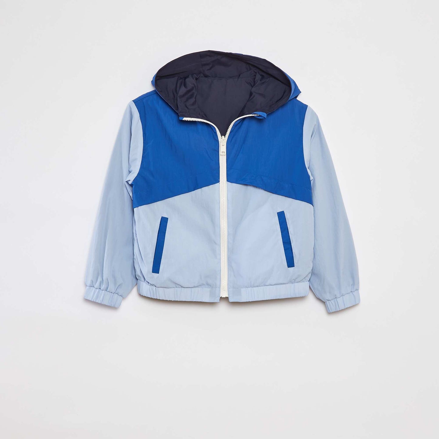 Reversible two-tone windcheater BLUE