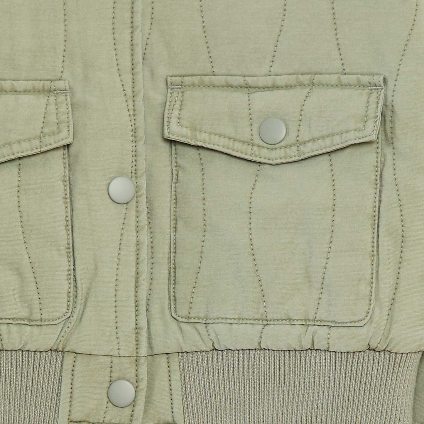 Quilted cotton jacket KHAKI