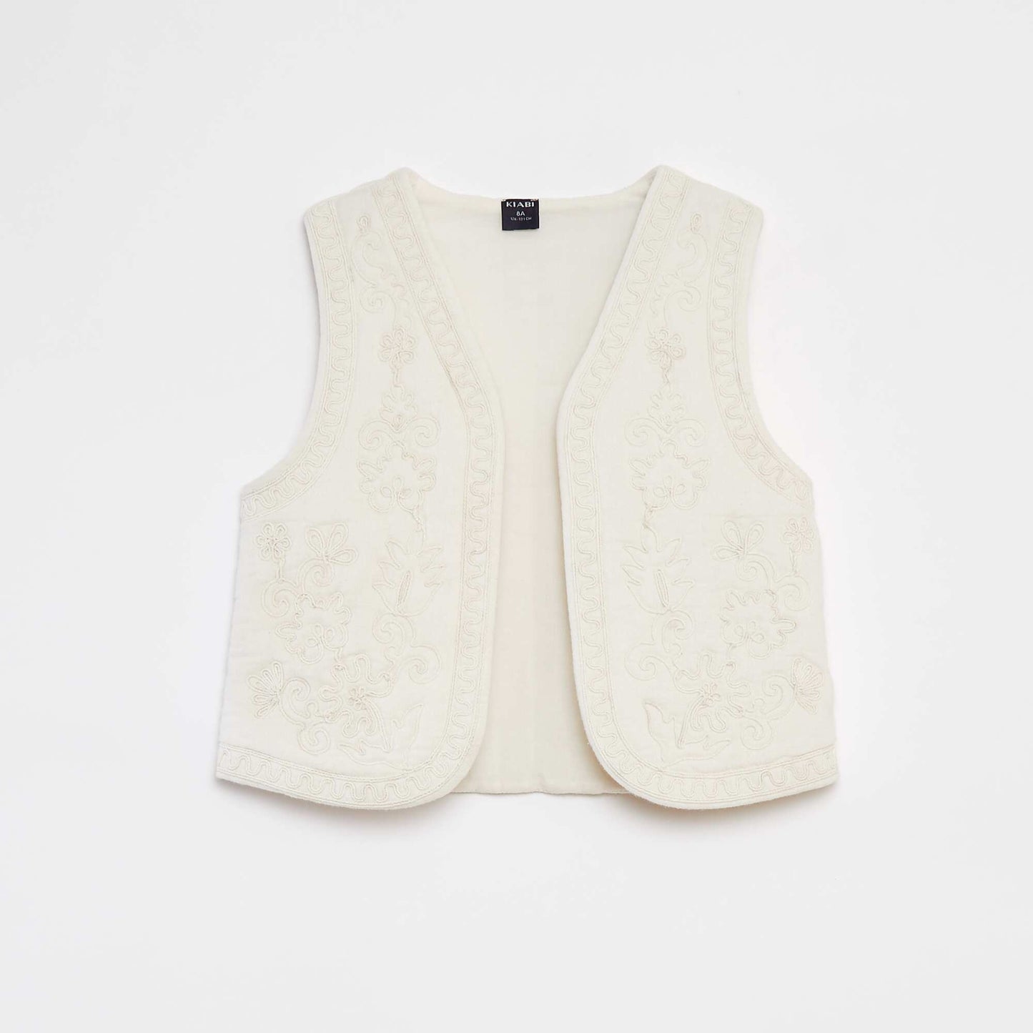 Embroidered waistcoat WHITE