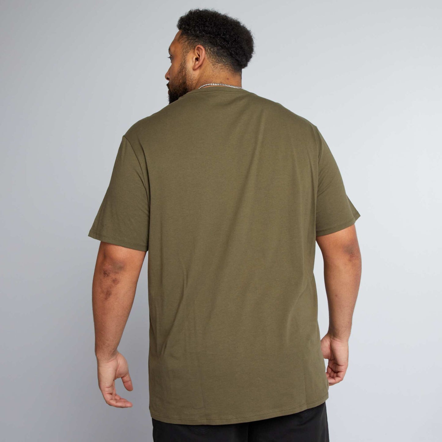 Pure cotton T-shirt KHAKI