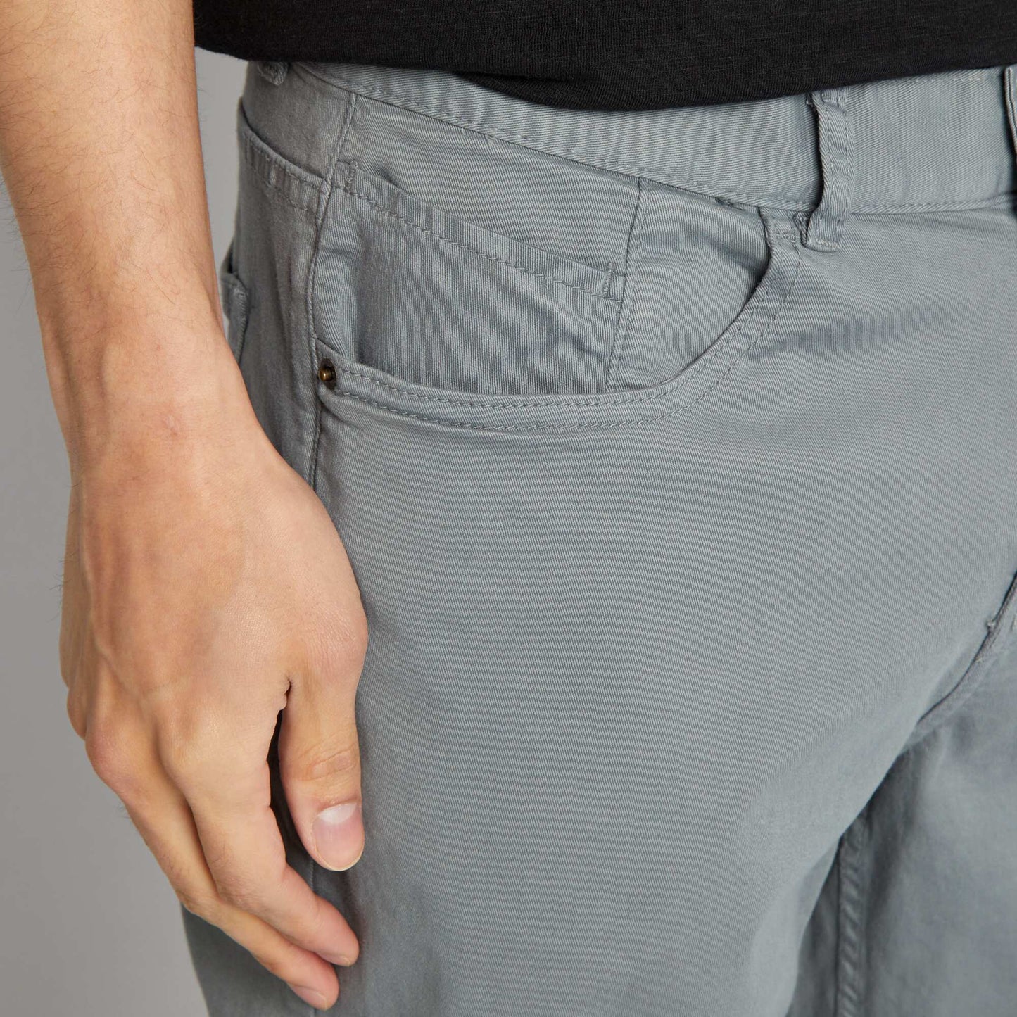 Slim 5-pocket chinos - L32 BLUE
