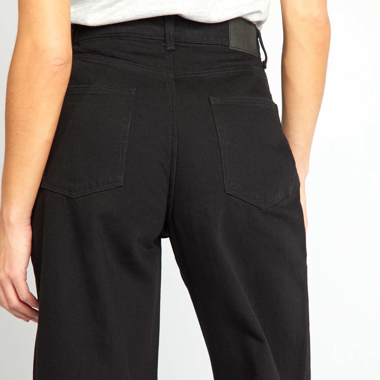 Wide-leg jeans - 30L BLACK