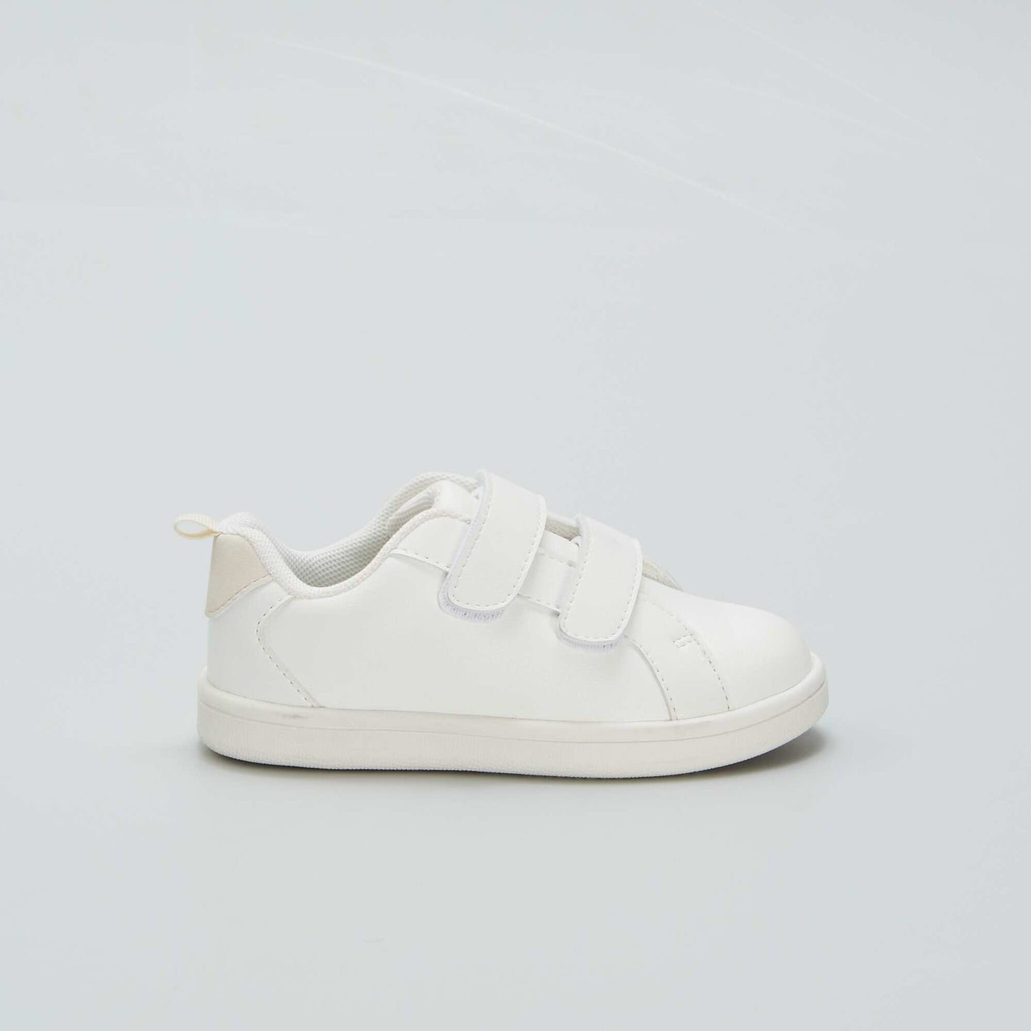 White low-top trainers white