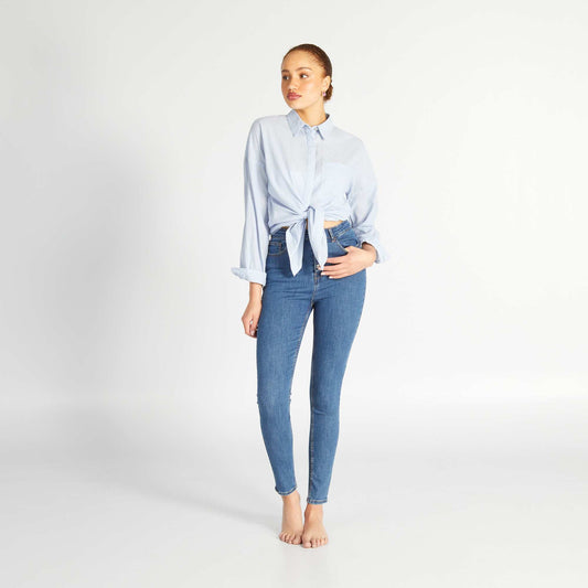 High-rise skinny jeans BLUE