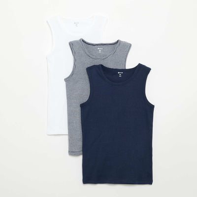 Pack of 3 tank tops BLUE